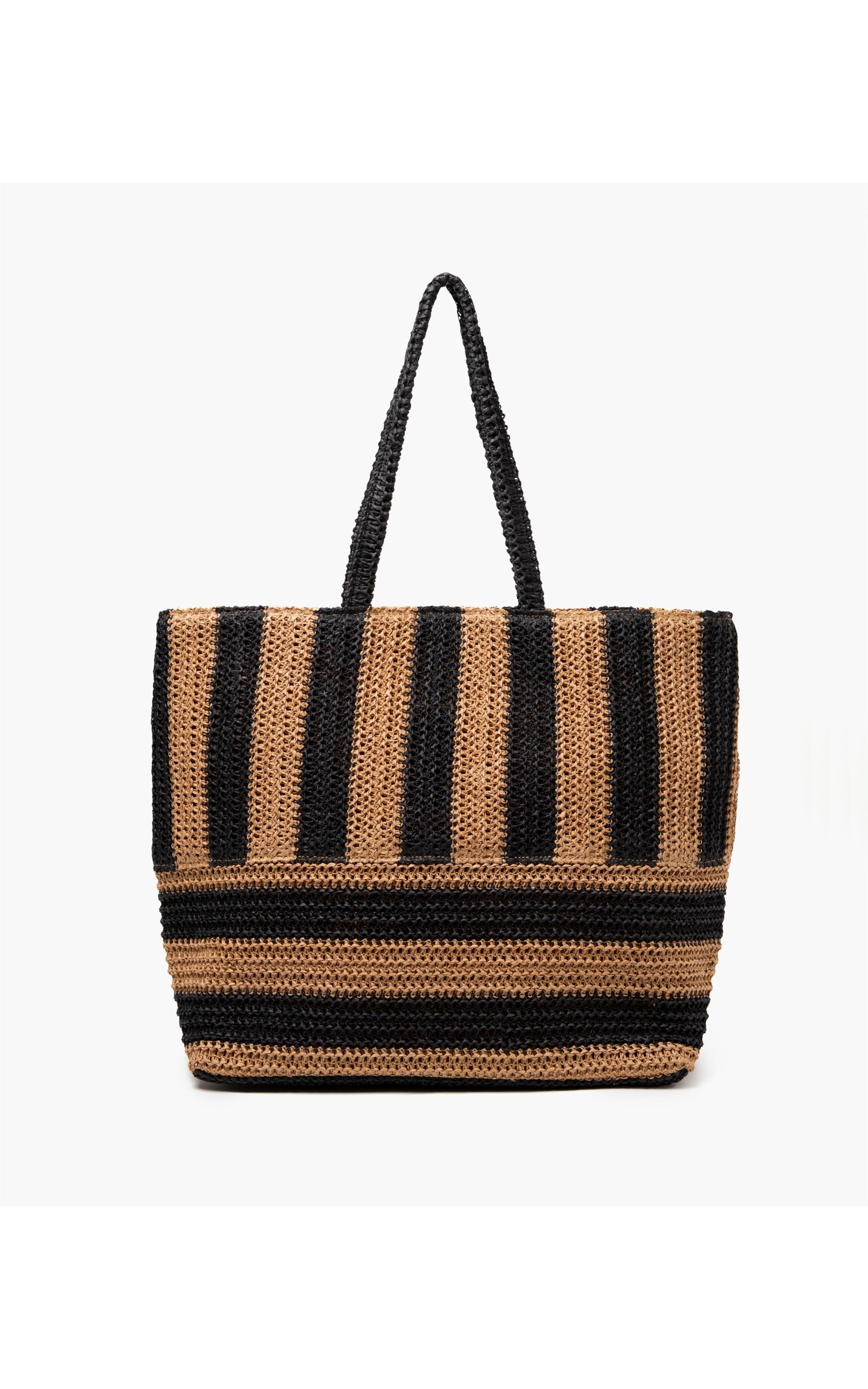 Tote Bag Stripes Rch Preto