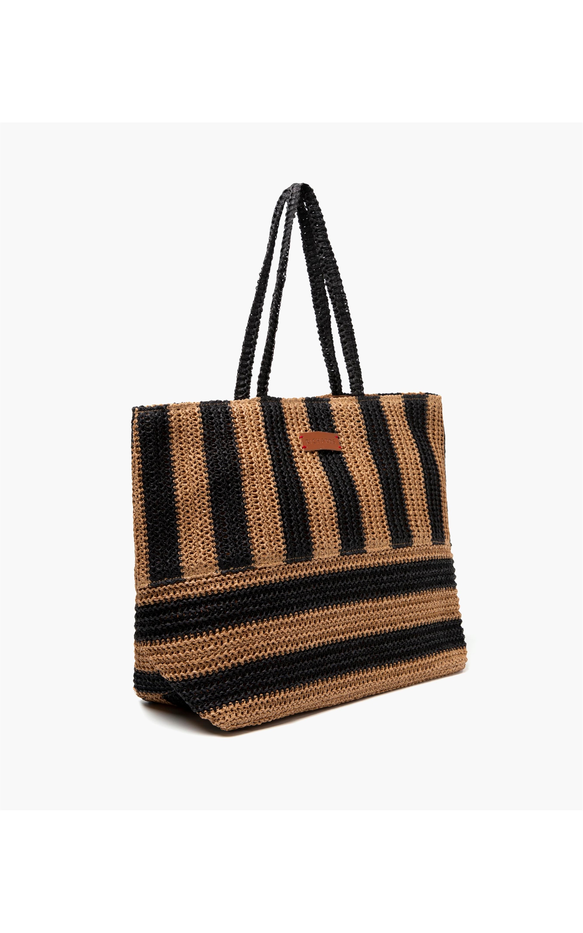 Tote Bag Stripes Rch Preto