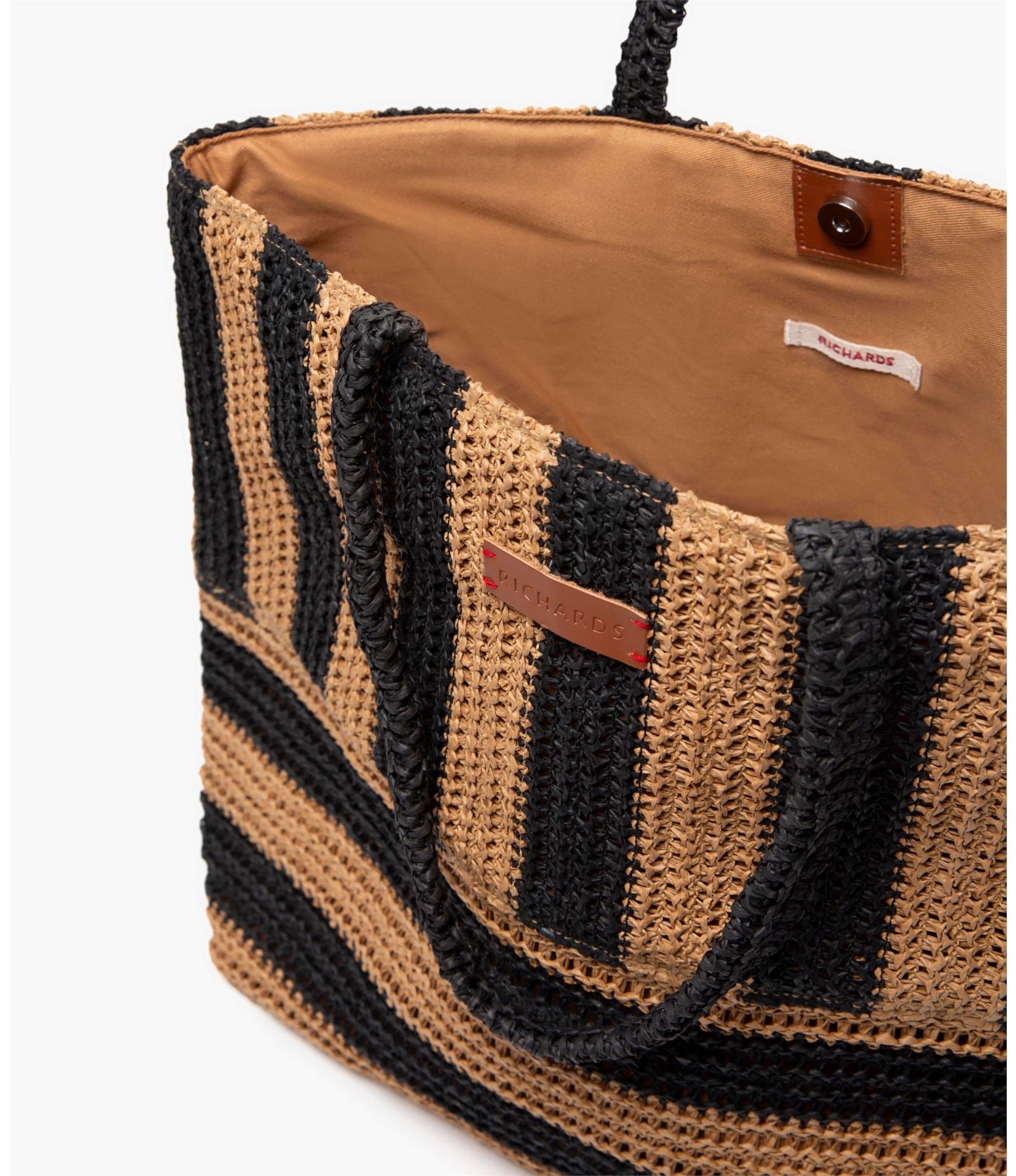 Tote Bag Stripes Rch Preto