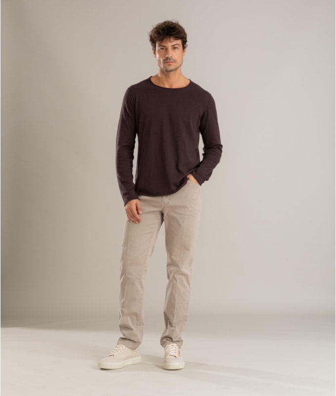 Tricot Aidan Cotton Tabaco