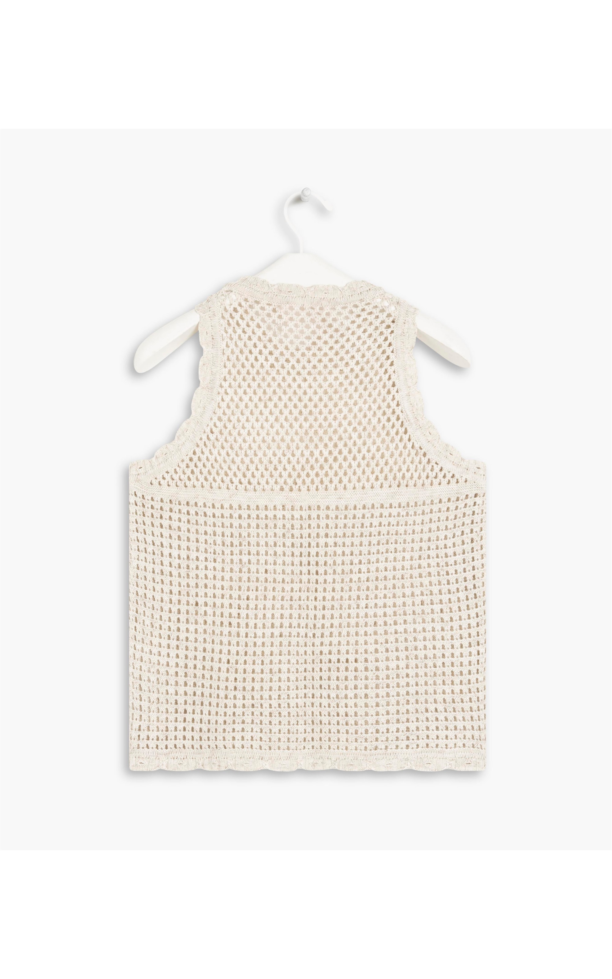 Tricot Aimee Jacquard Hibiscos Natural
