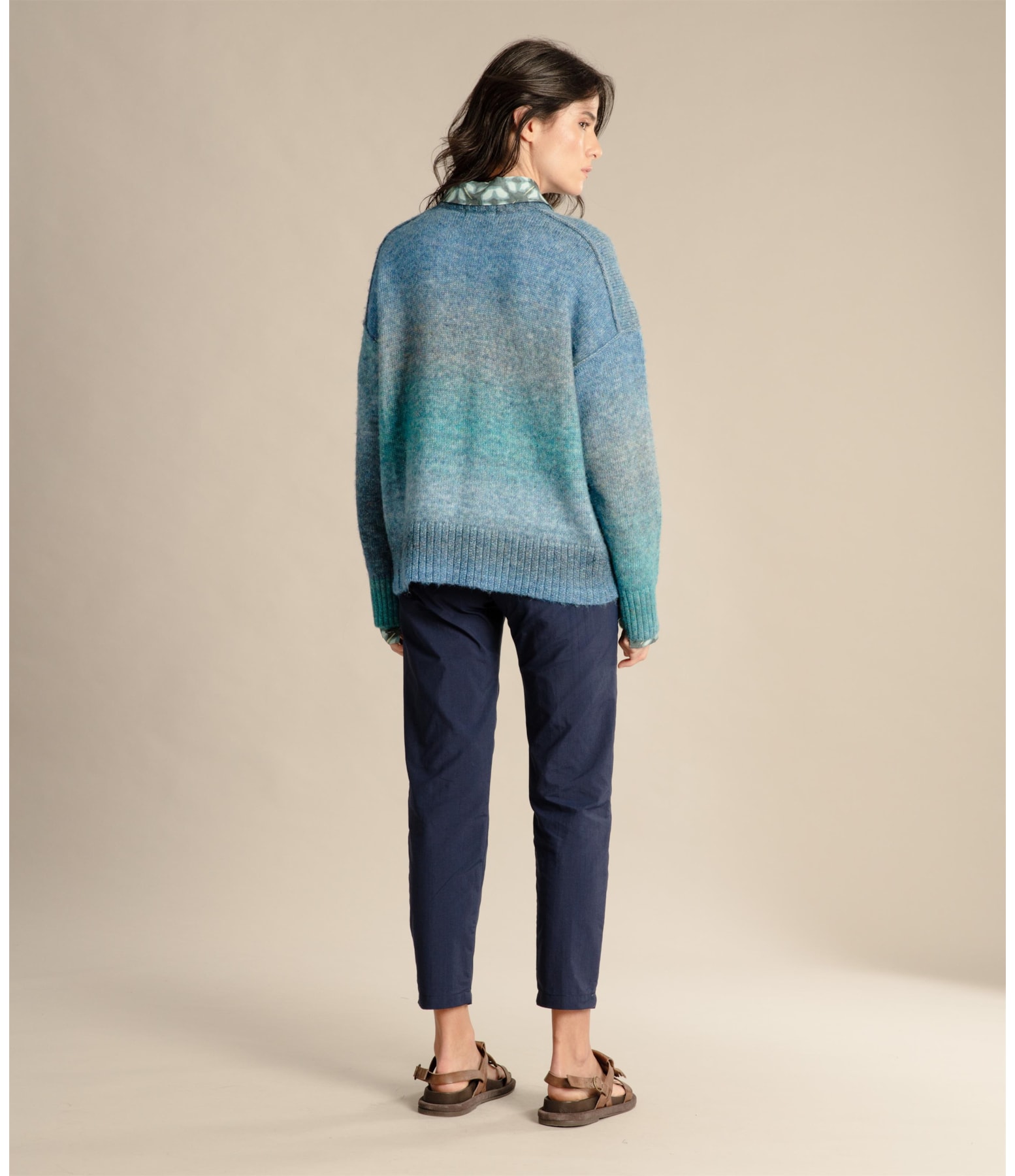 Tricot Akita Space Dye Azul Pervante
