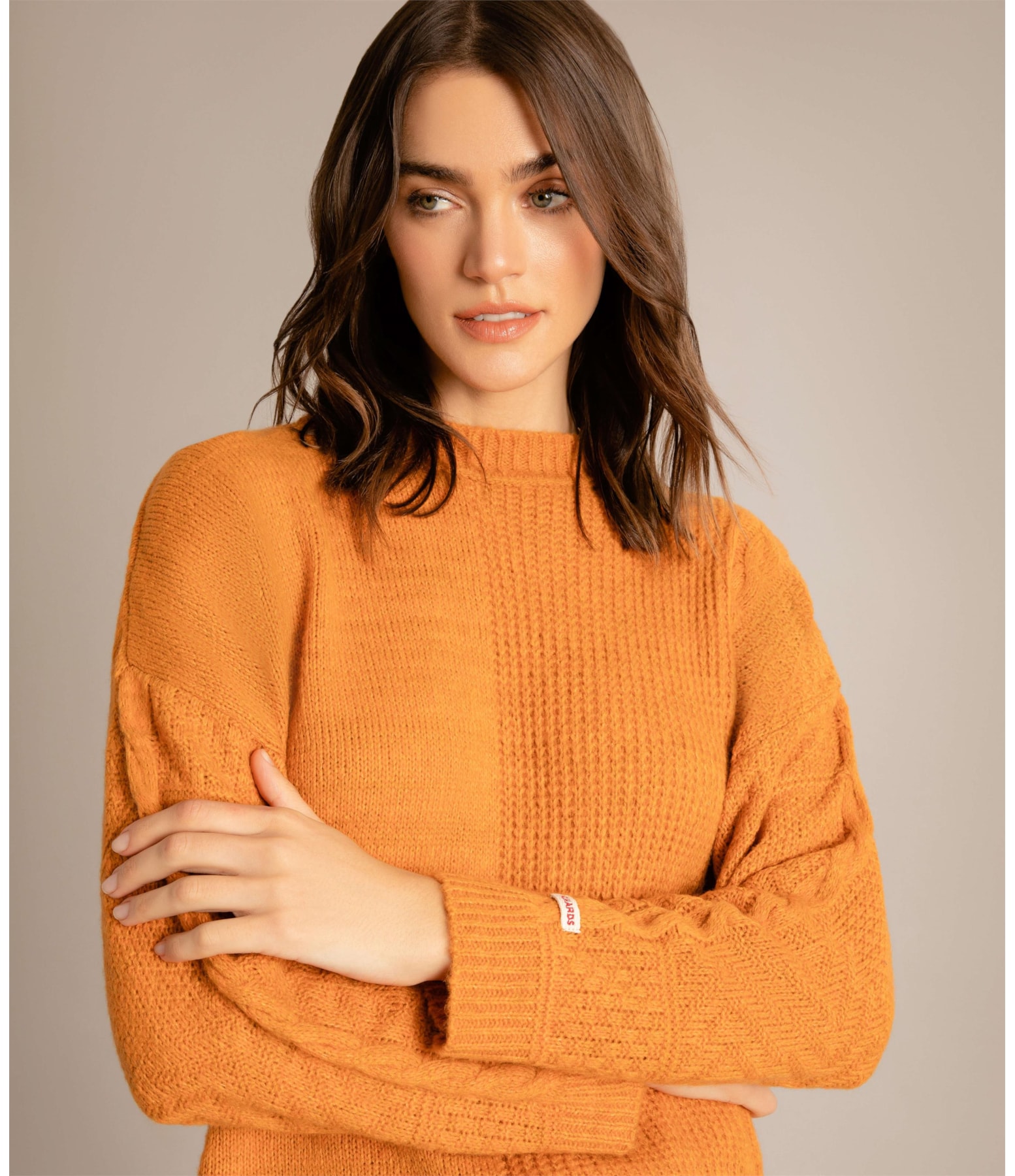 Tricot Anahí Liso Laranja