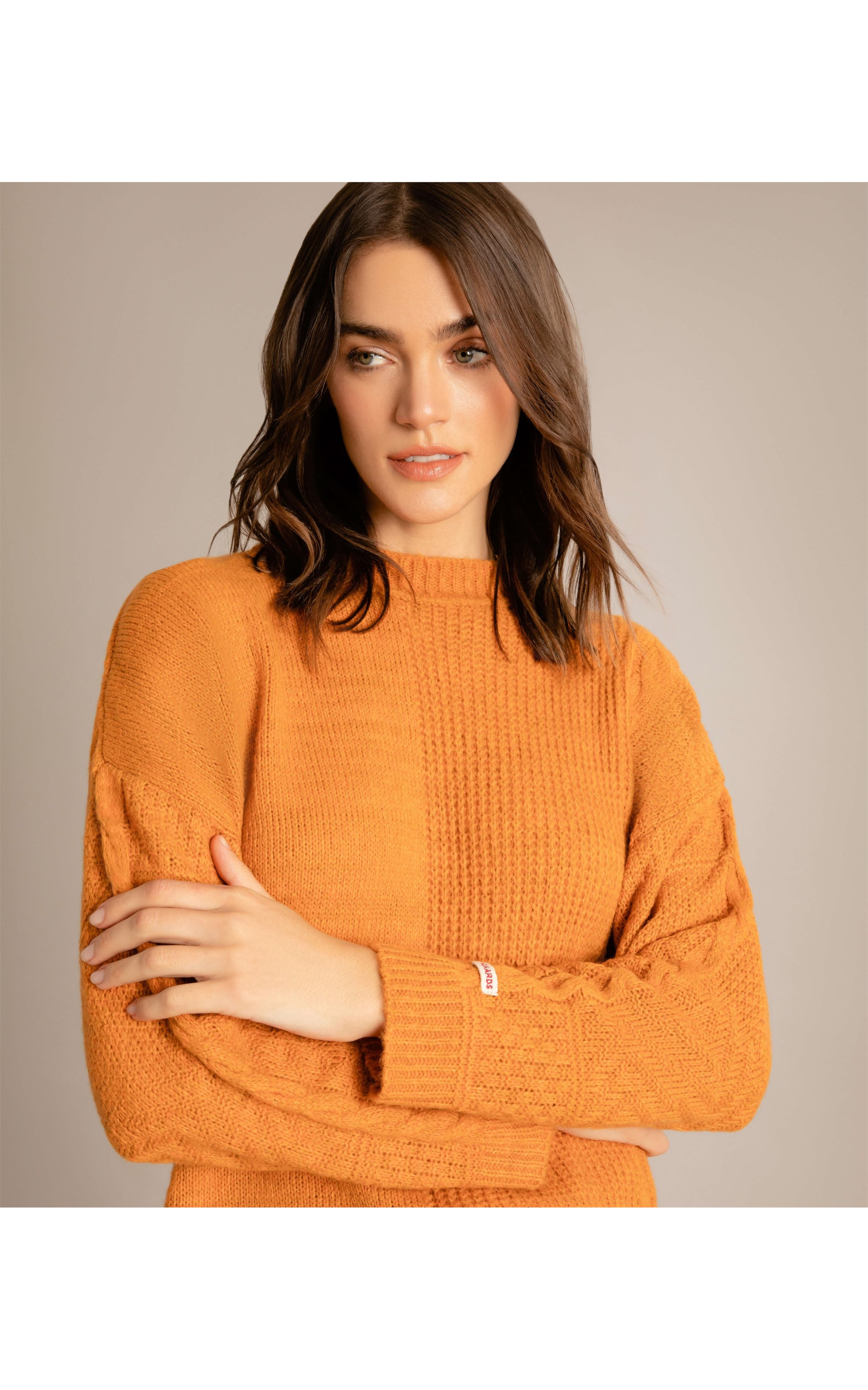 Tricot Anahí Liso Laranja