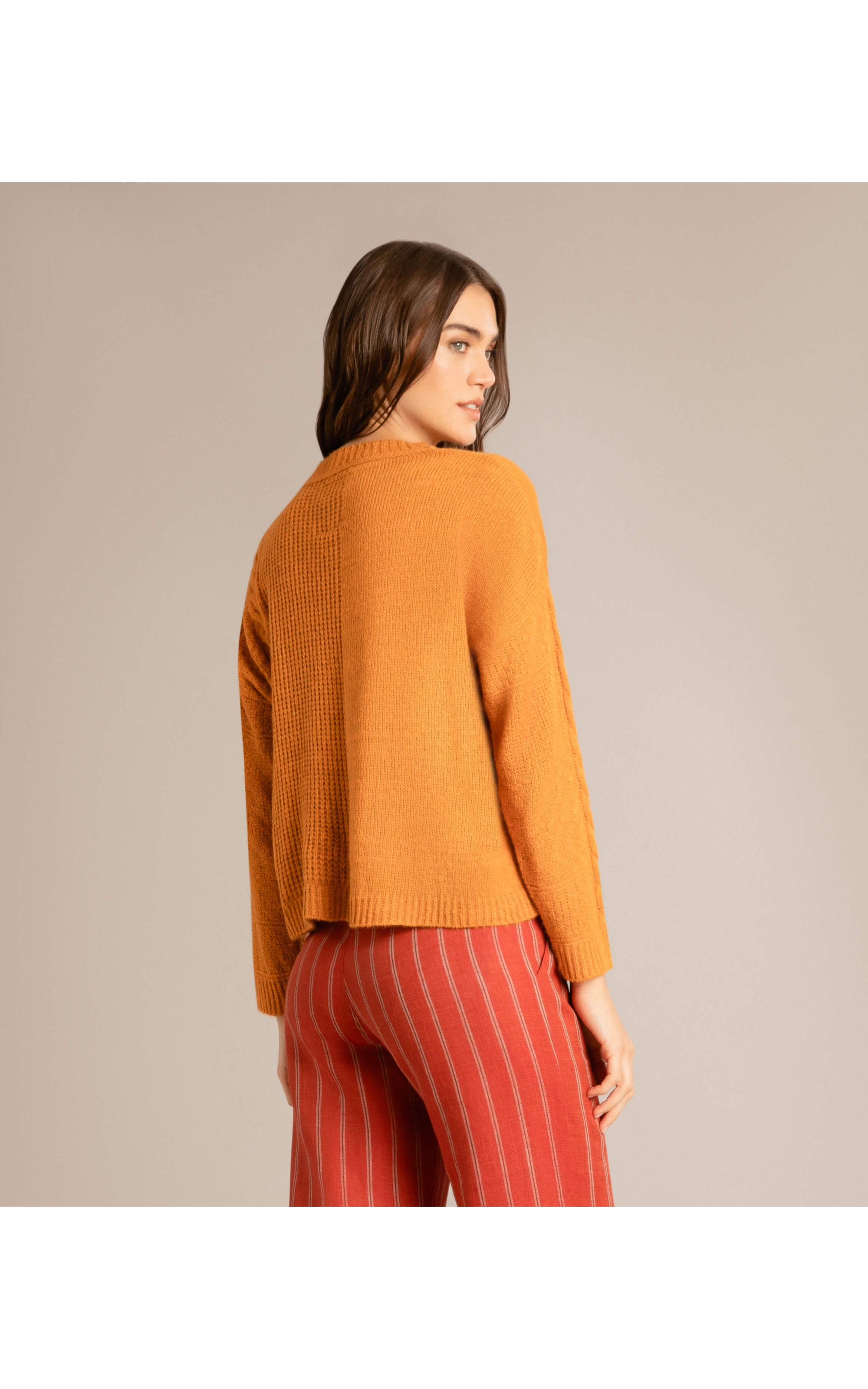 Tricot Anahí Liso Laranja