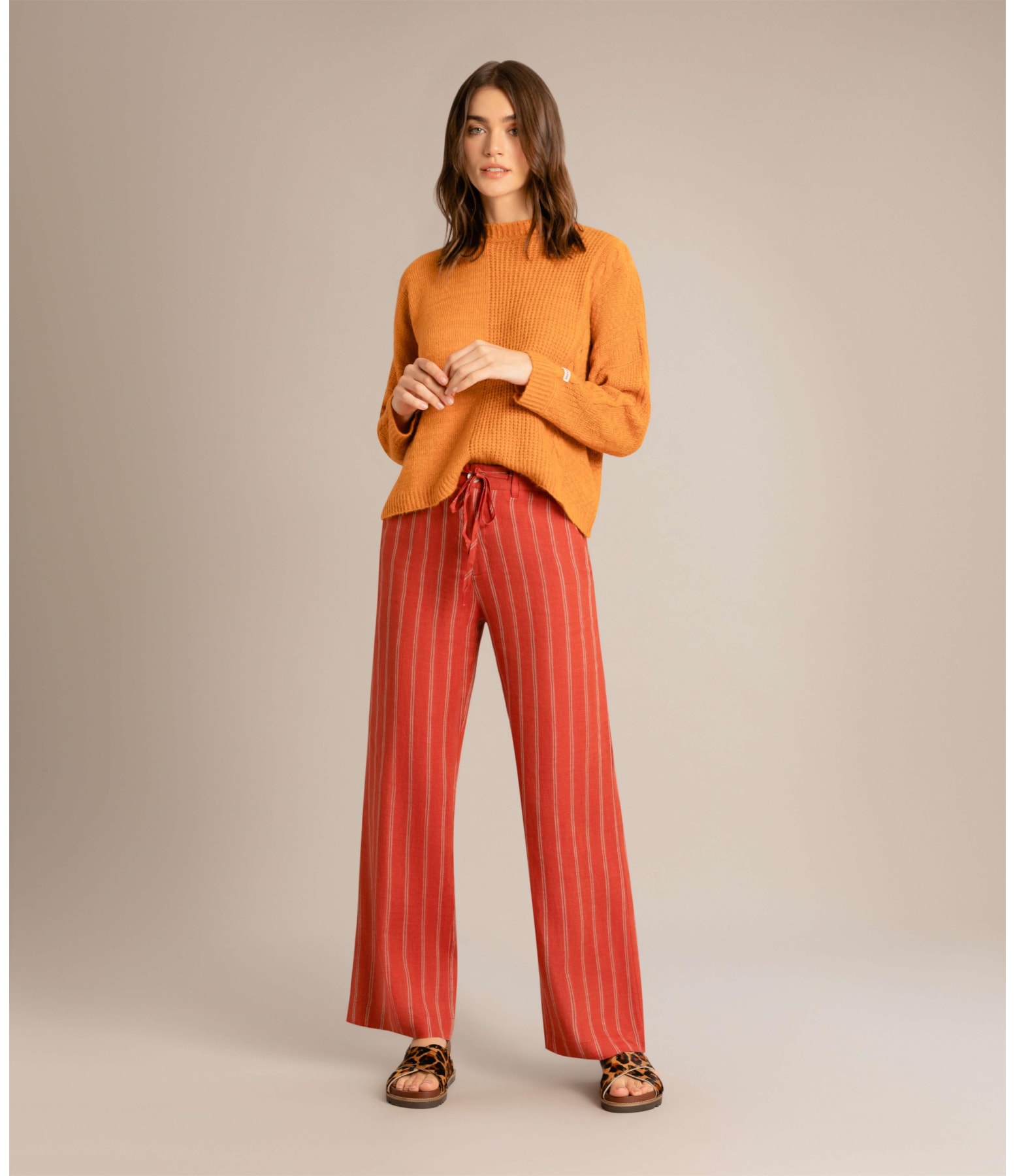 Tricot Anahí Liso Laranja