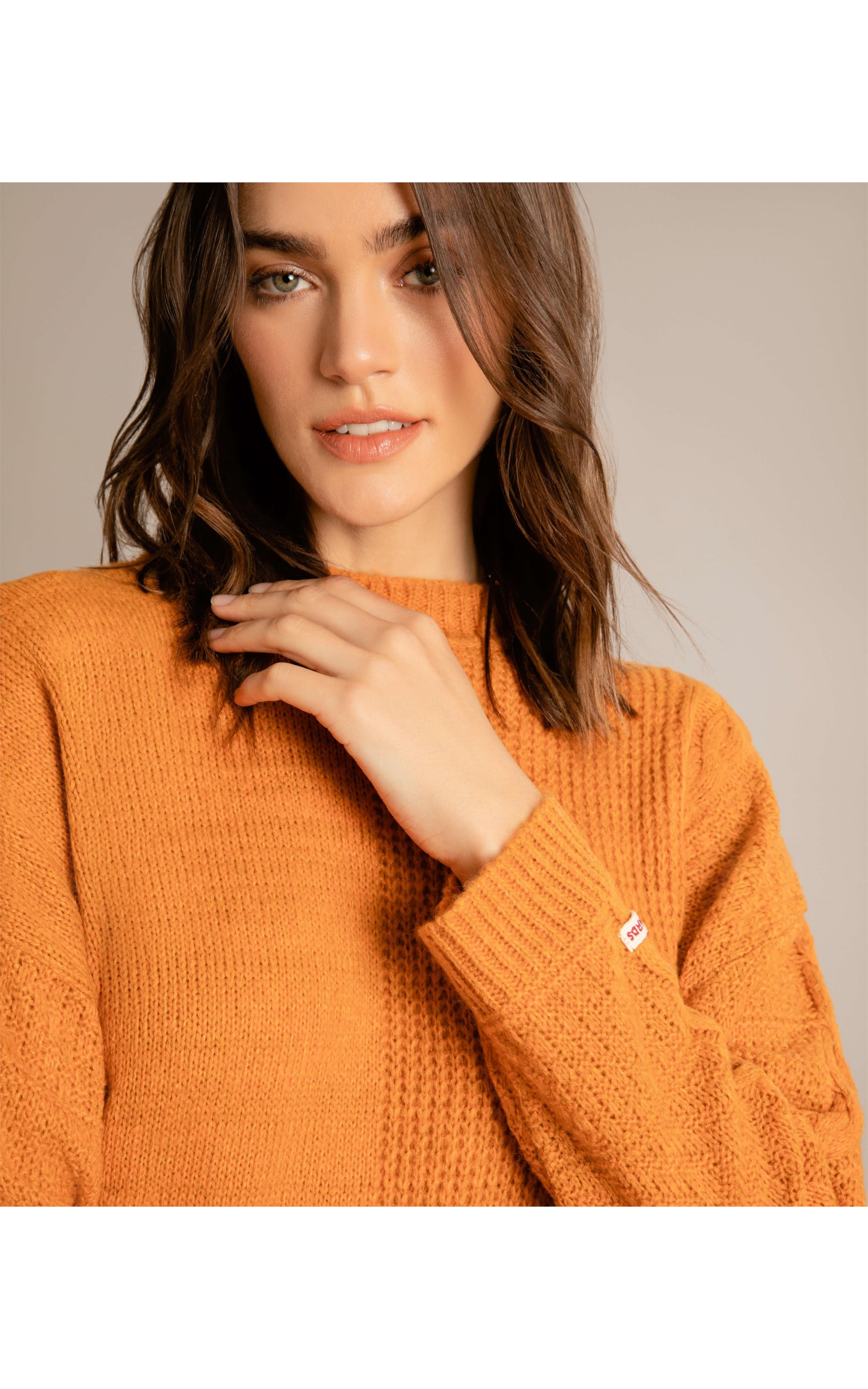 Tricot Anahí Liso Laranja