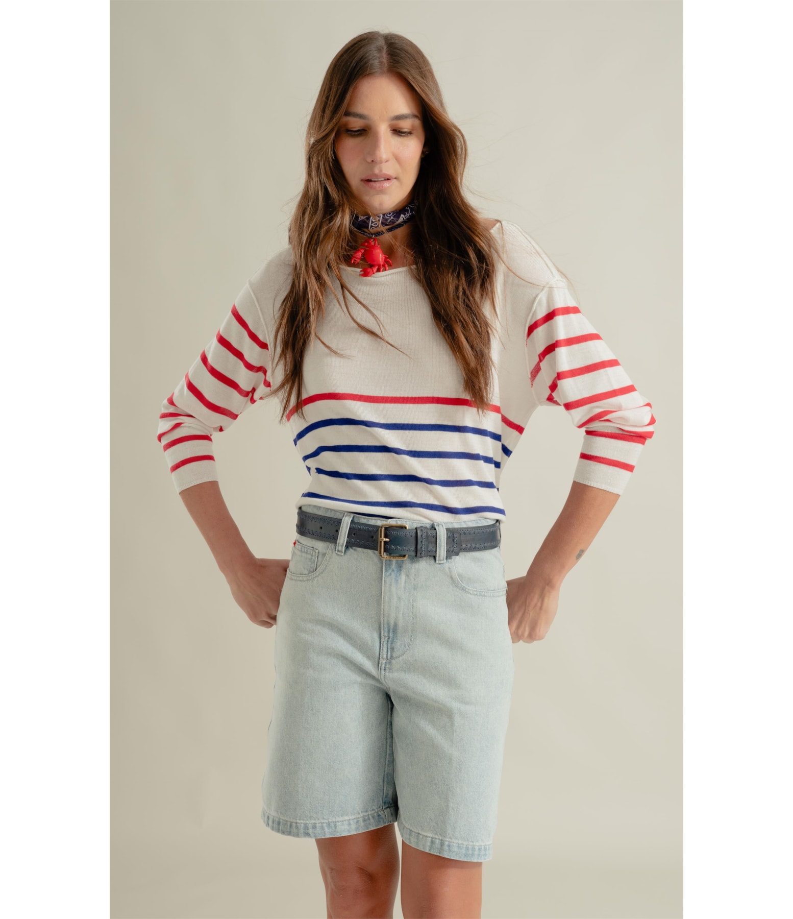 Tricot Aria Unfinished Bicolor Off White