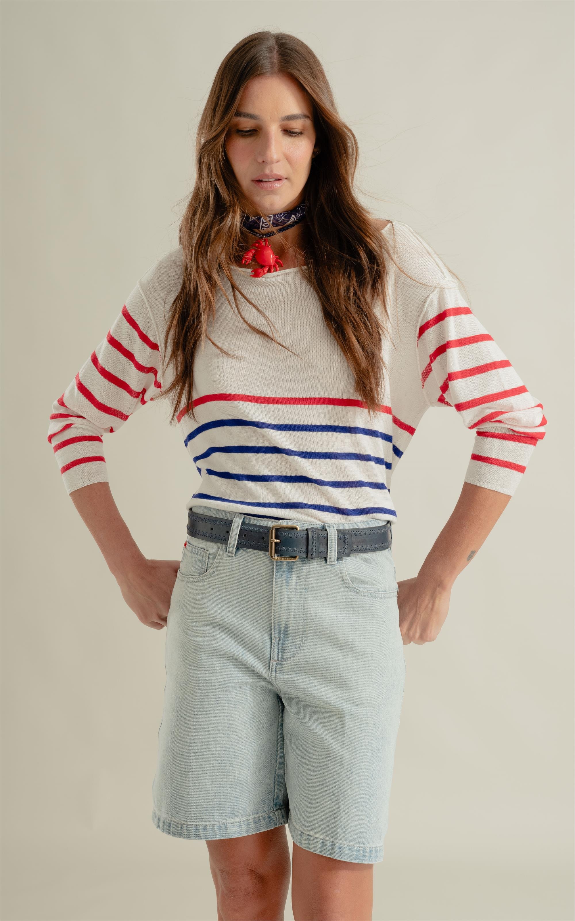 Tricot Aria Unfinished Bicolor Off White
