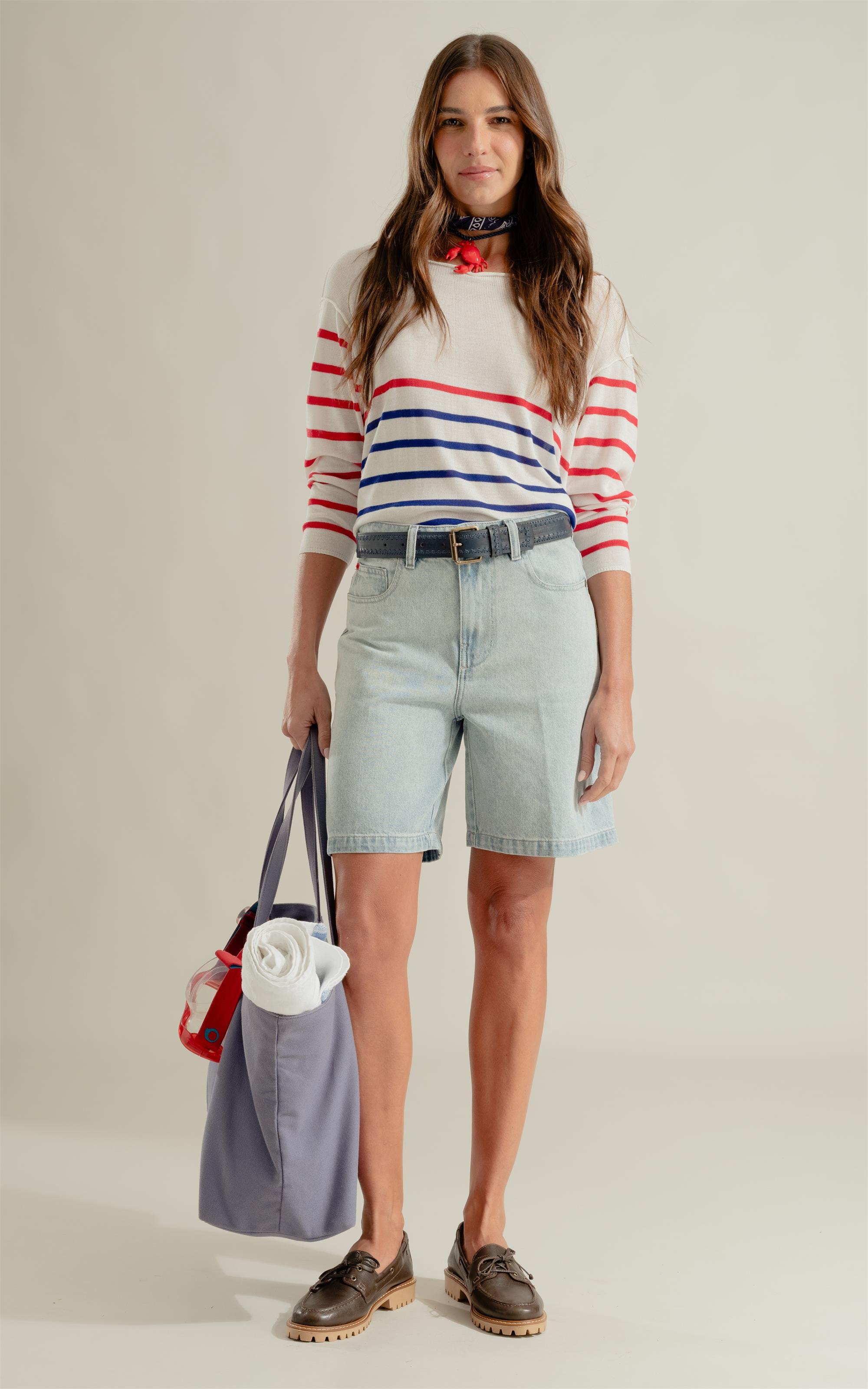 Tricot Aria Unfinished Bicolor Off White