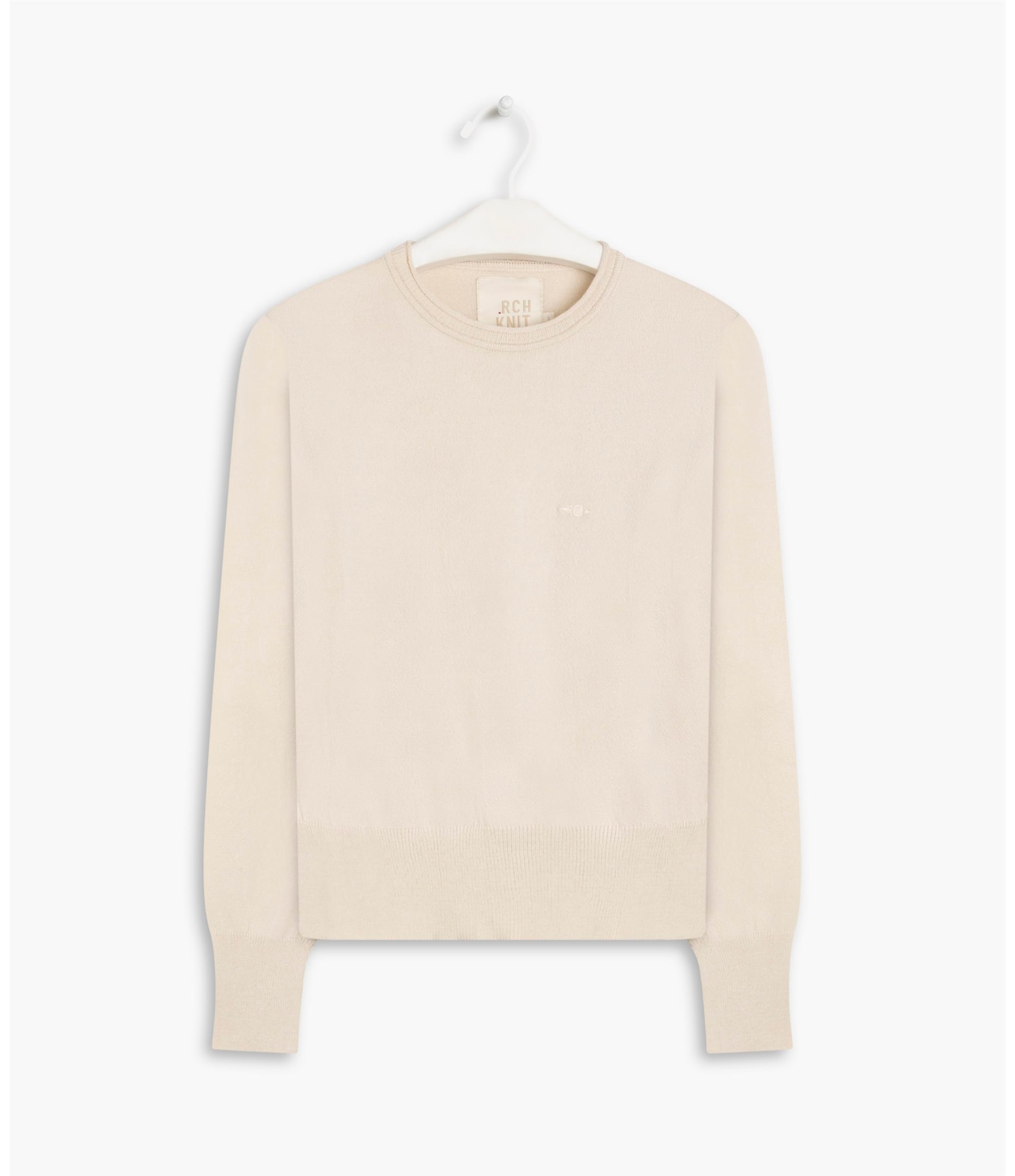 Tricot Basic Sweater Ech Fem Areia