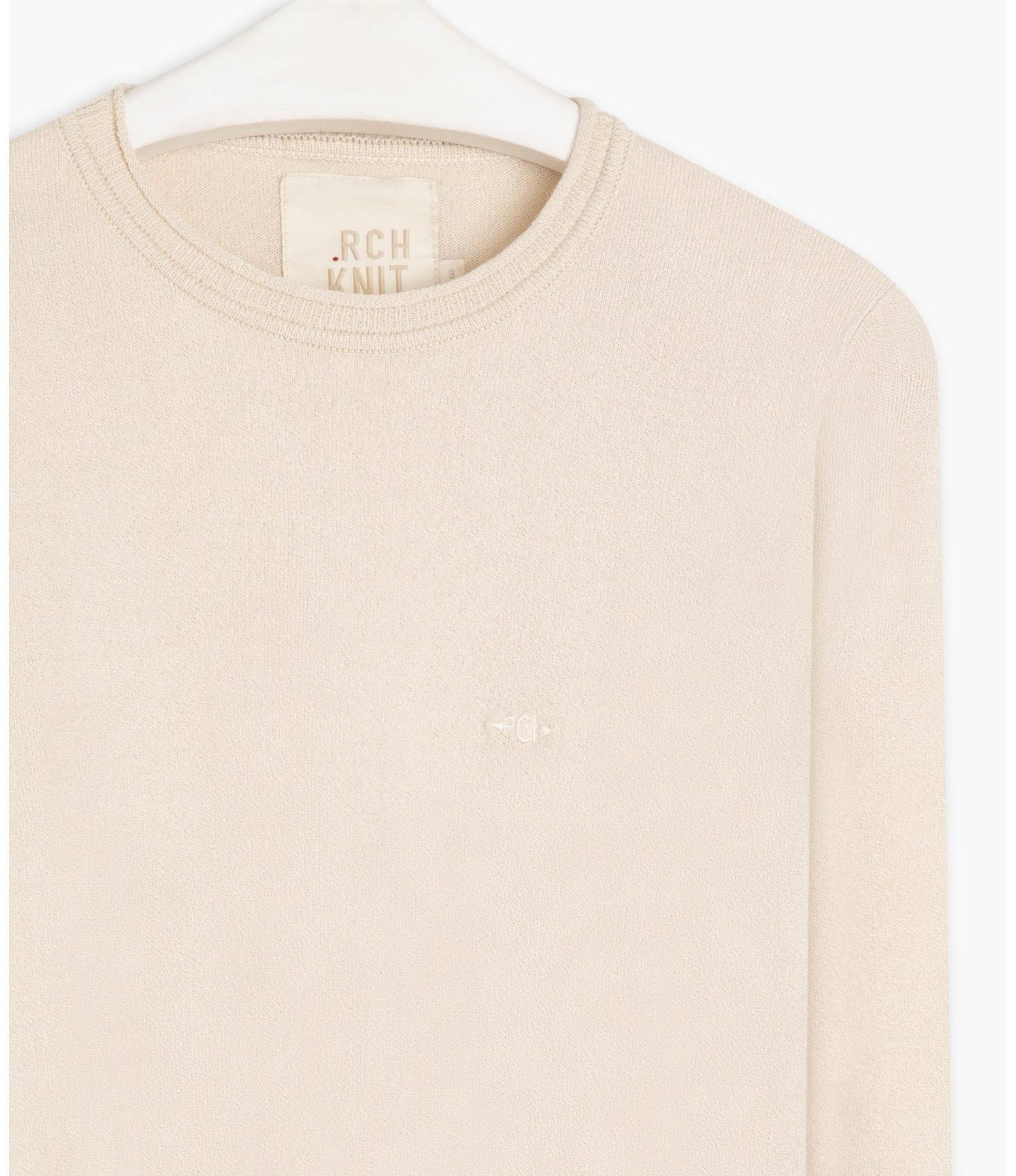 Tricot Basic Sweater Ech Fem Areia