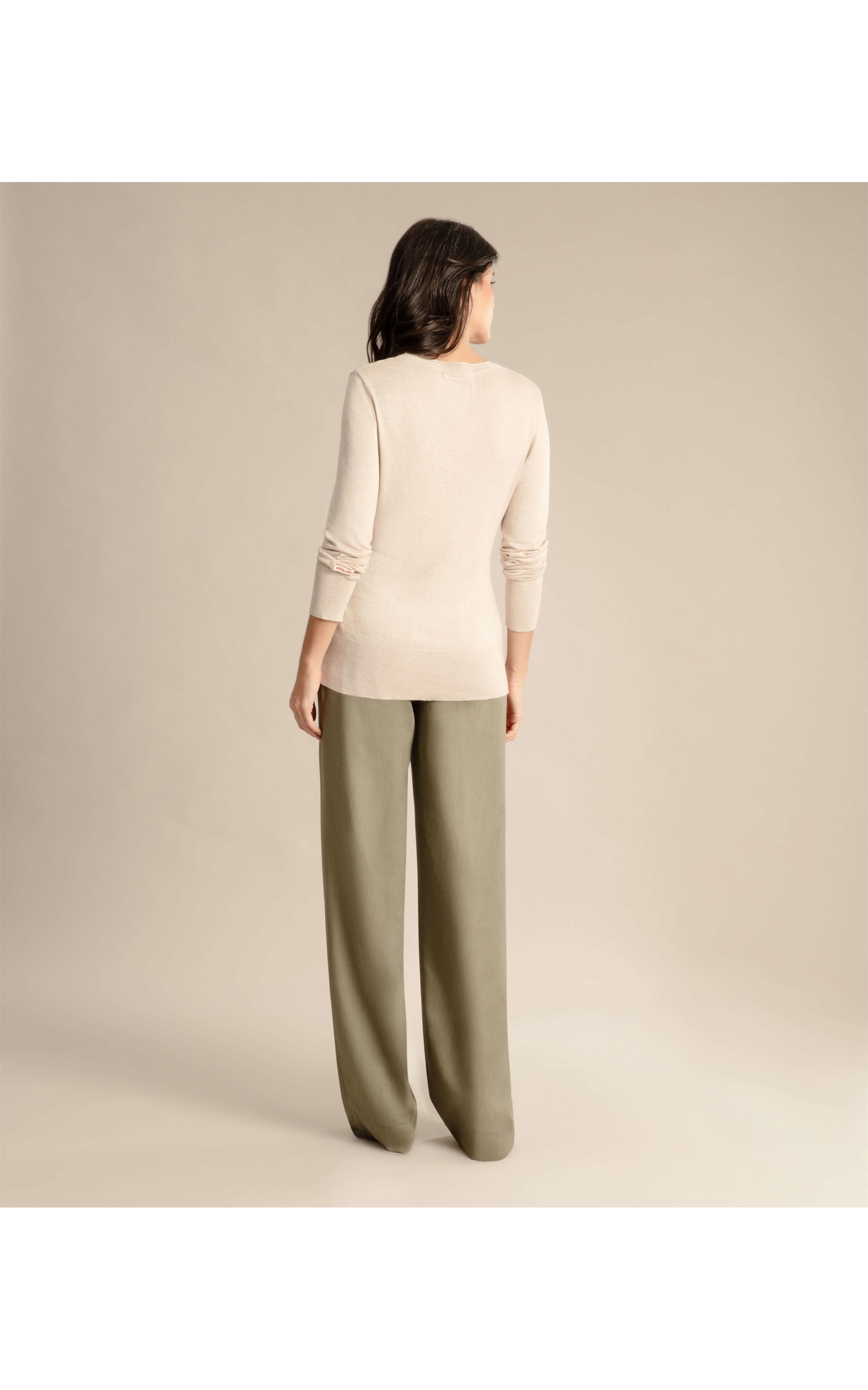 Tricot Basic Sweater Rch Fem Areia