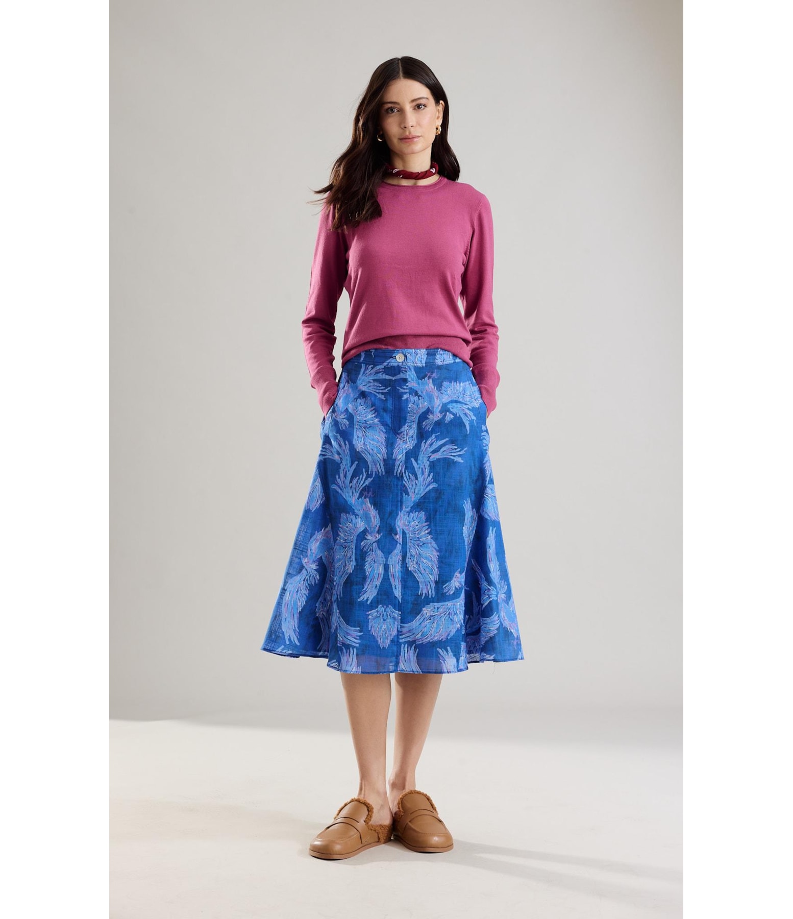 Tricot Basic Sweater Rch Fem Fucsia
