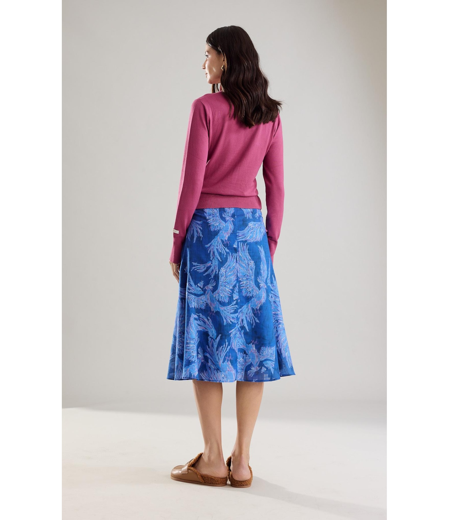 Tricot Basic Sweater Rch Fem Fucsia
