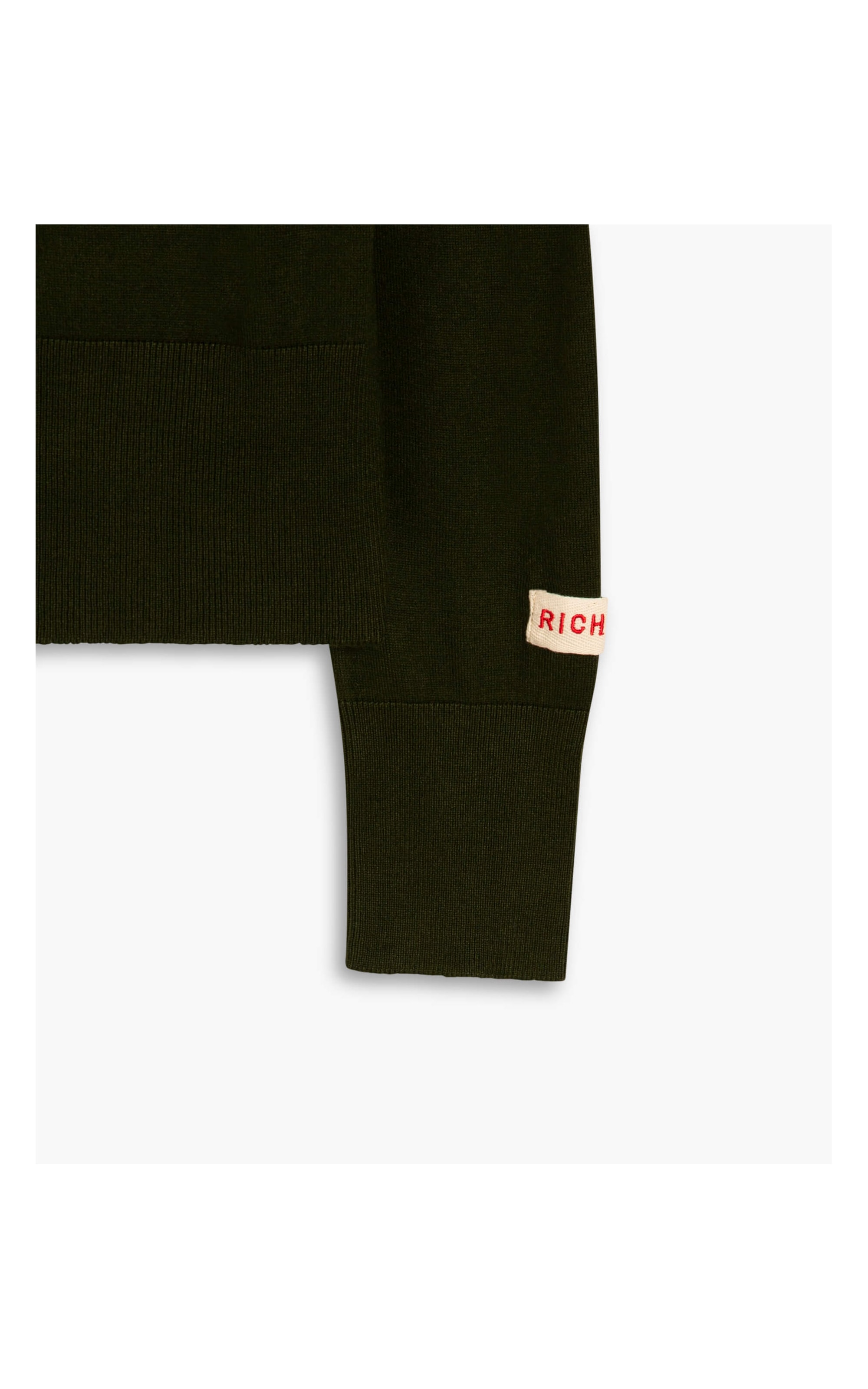Tricot Basic Sweater Rch Fem Verde Militar
