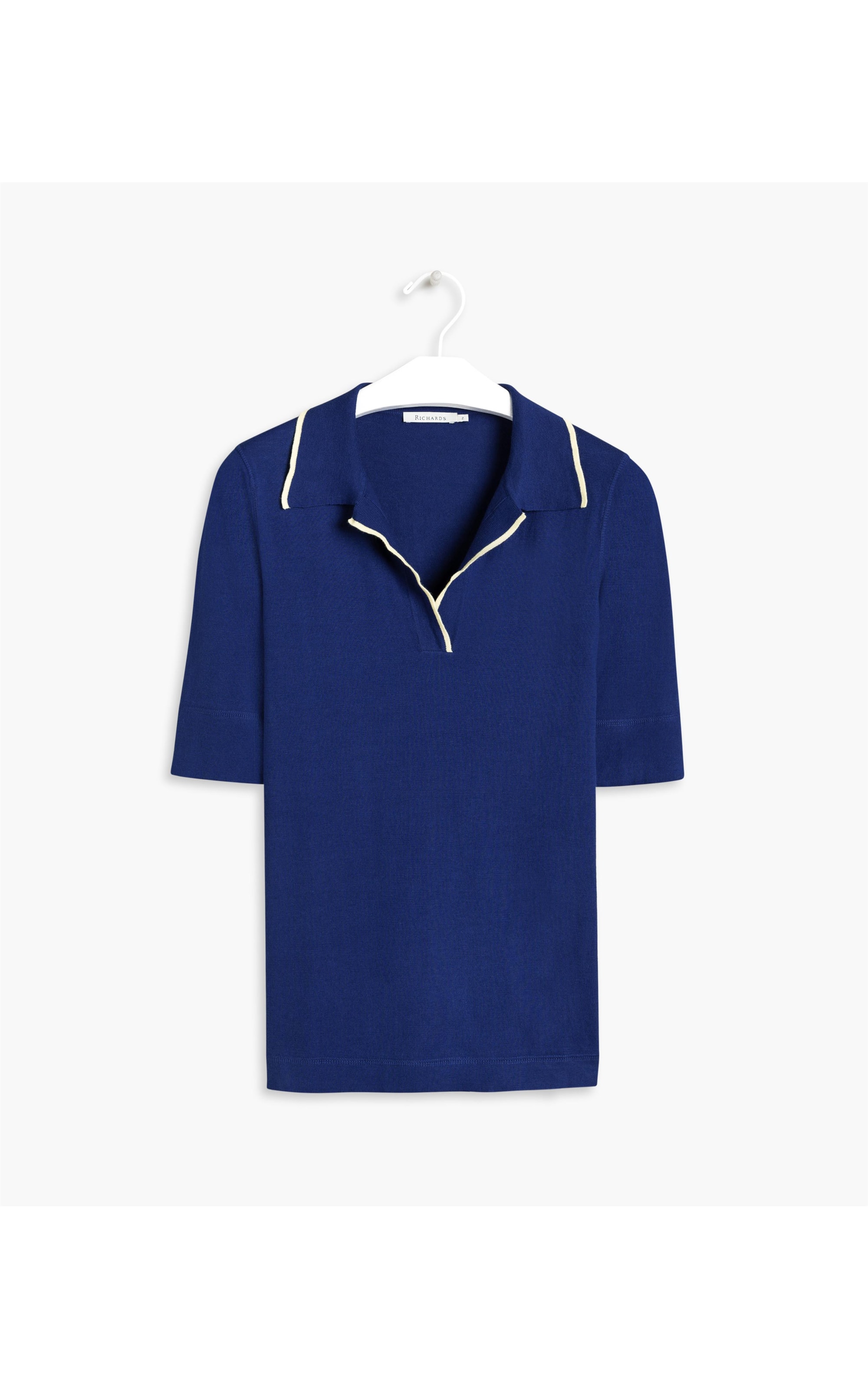 Tricot Blusa Polo Dina Azul