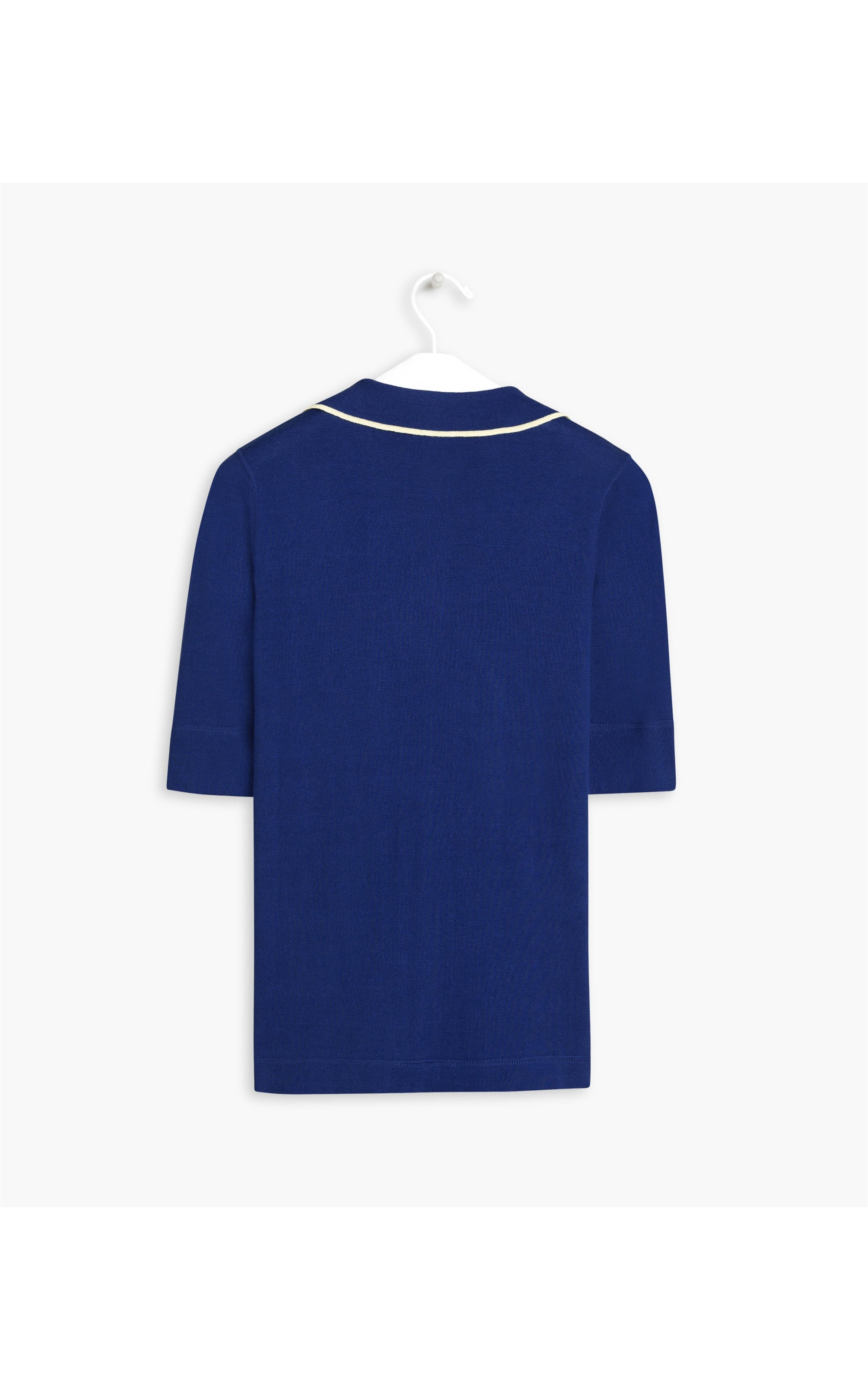 Tricot Blusa Polo Dina Azul
