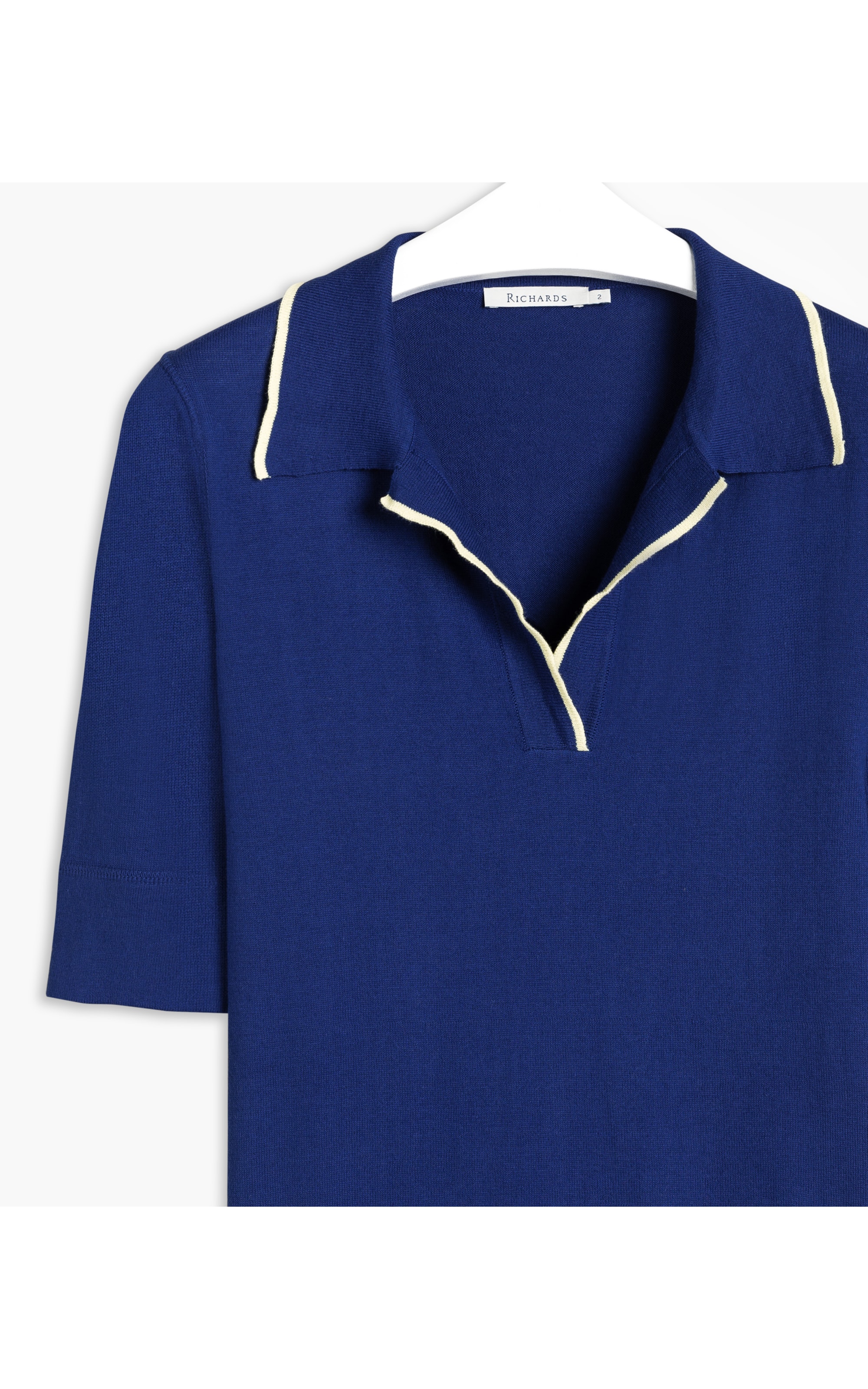 Tricot Blusa Polo Dina Azul