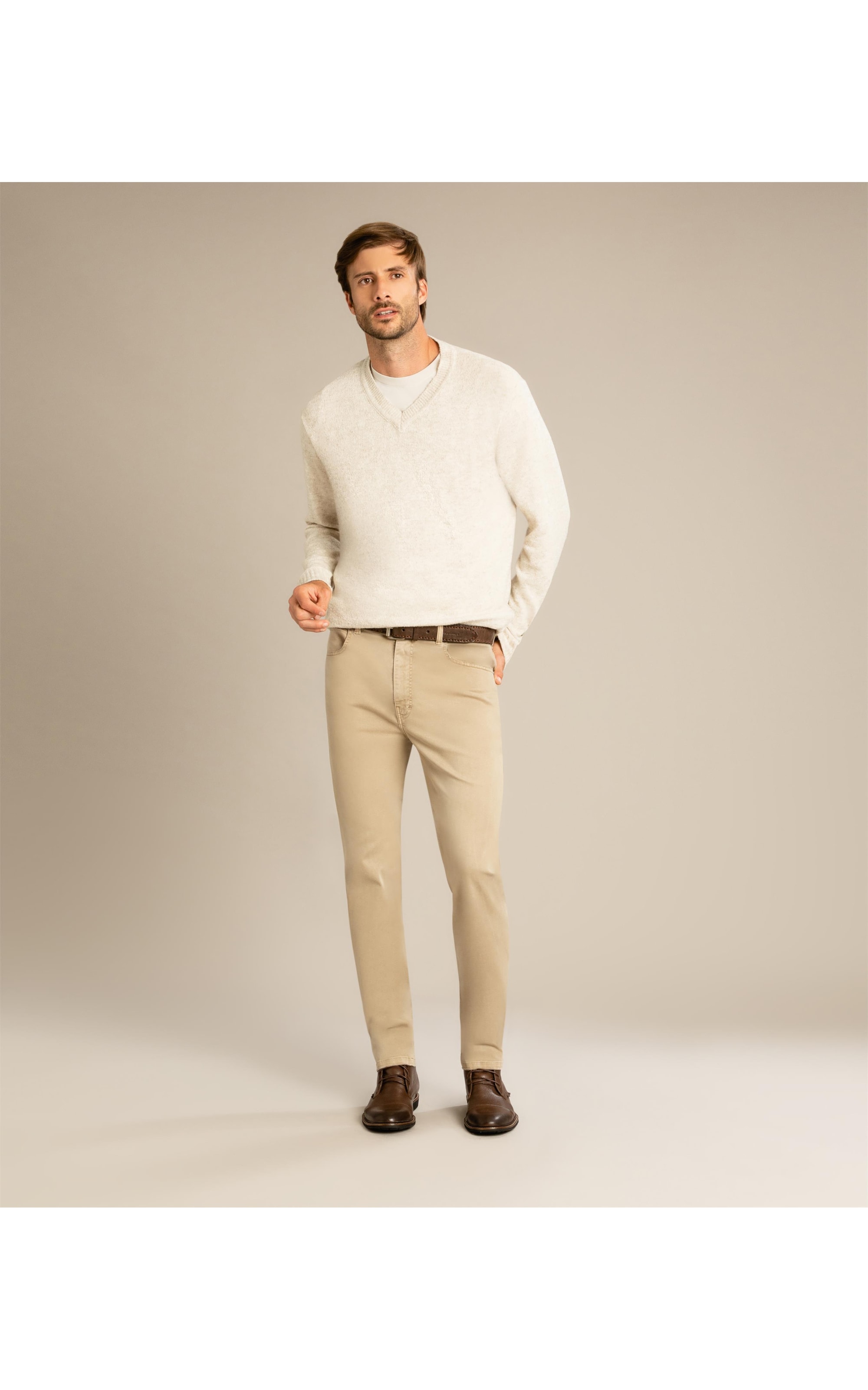 Tricot Britânia Gola v Giulio Areia