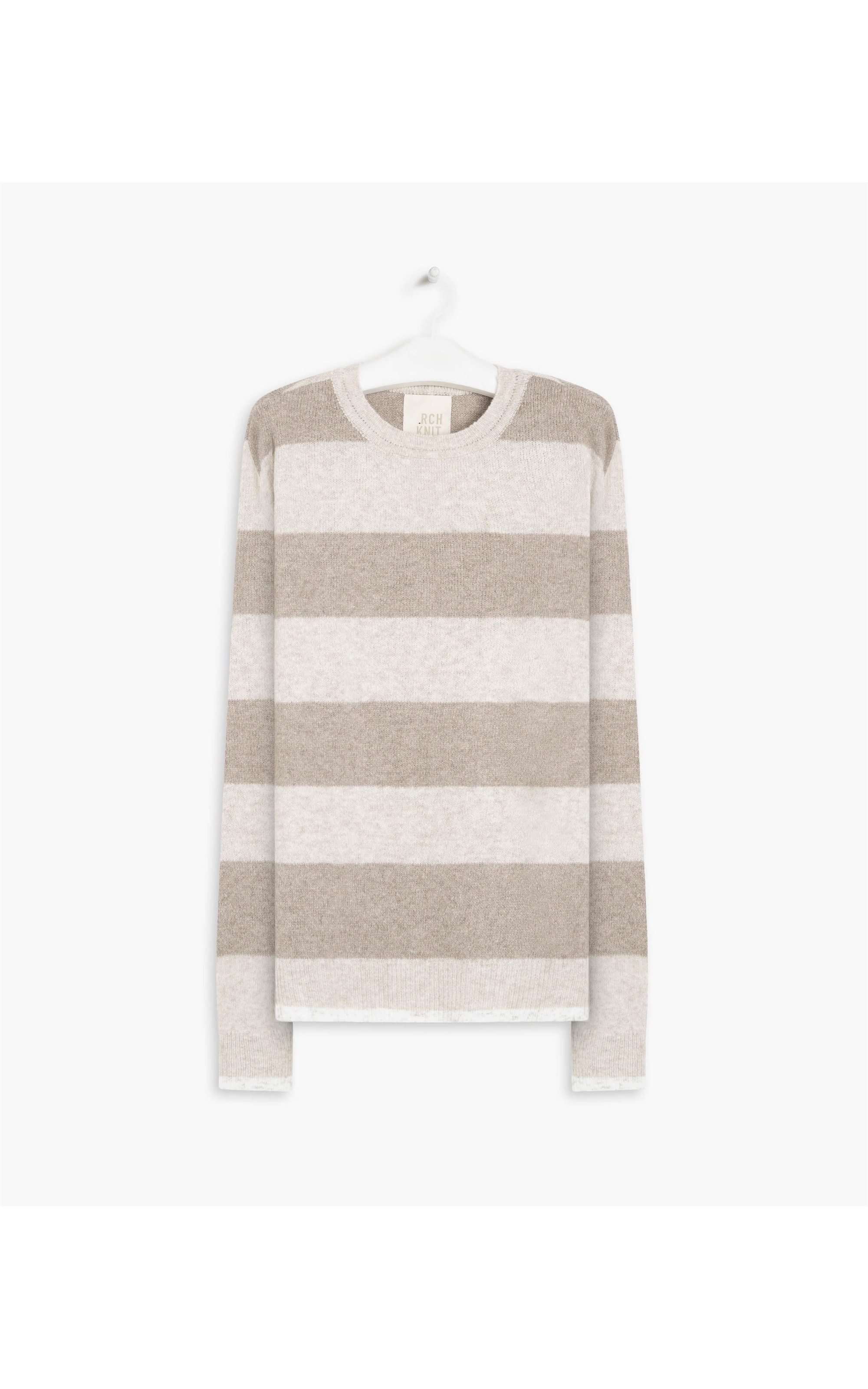 Tricot Britânia Listras Areia