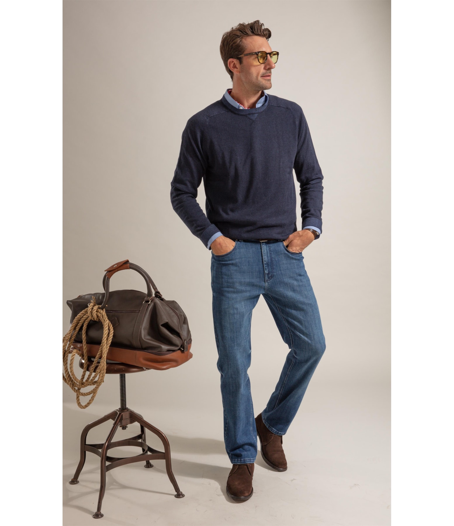 Tricot Brody Cotton Sauvage Dark Navy