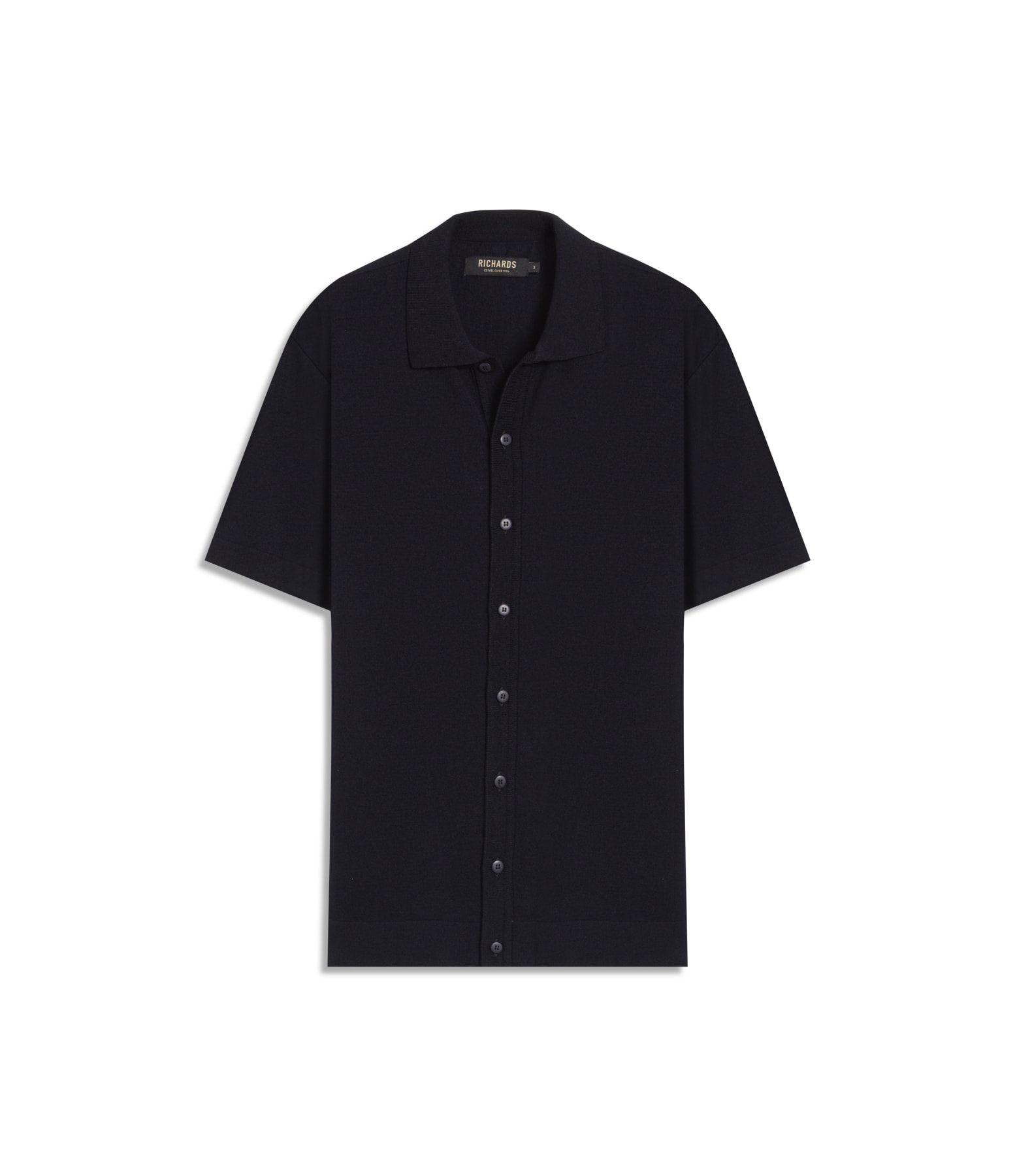 Tricot Camisa Luan Modal Mc Dark Navy