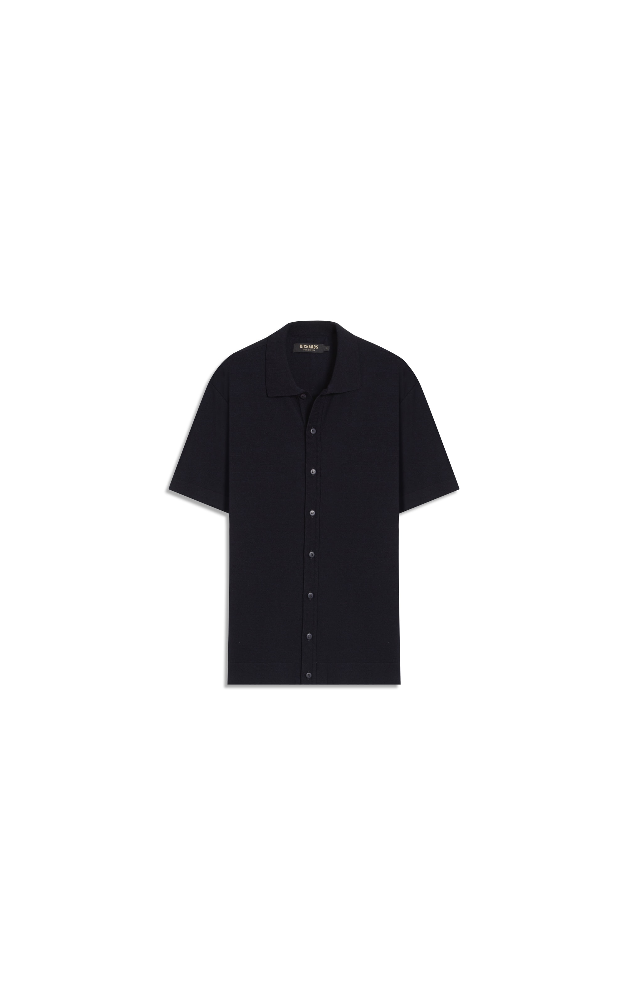Tricot Camisa Luan Modal Mc Dark Navy