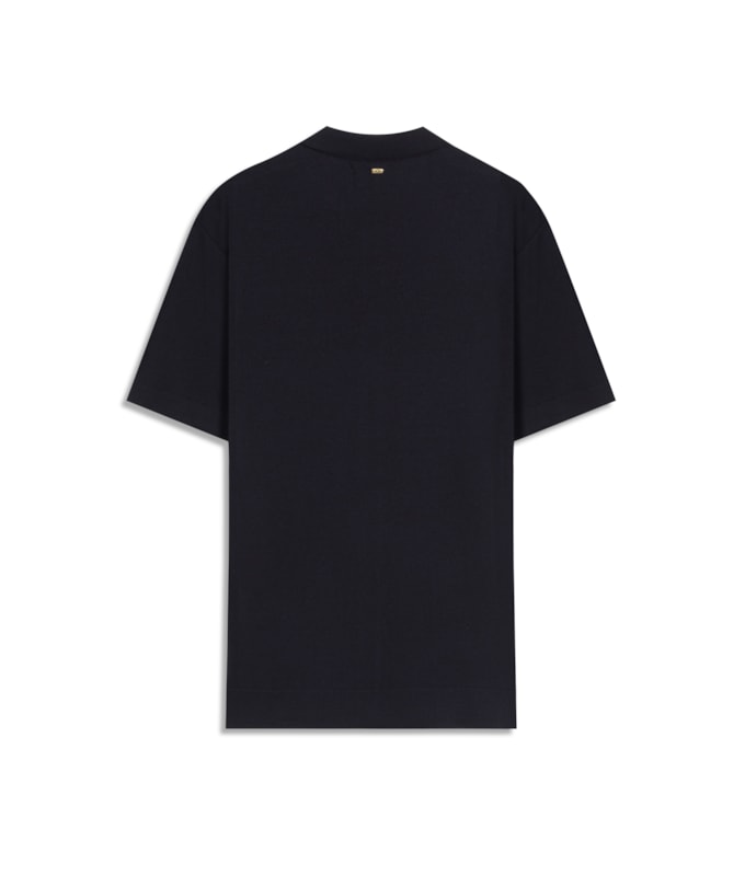 Tricot Camisa Luan Modal Mc Dark Navy