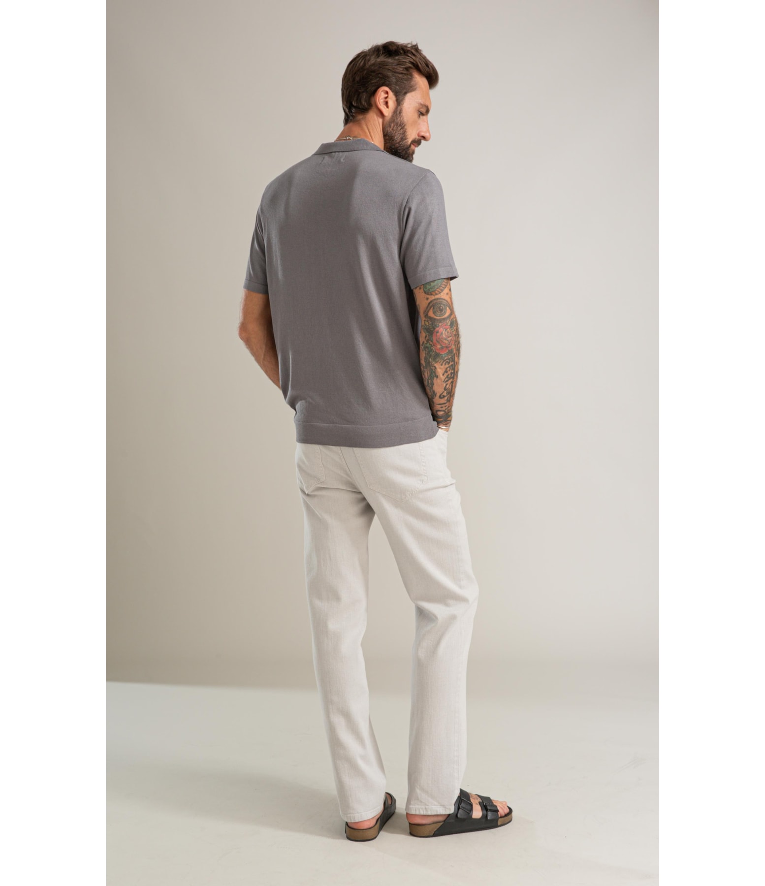 Tricot Camisa Luan Modal Mc Grafite
