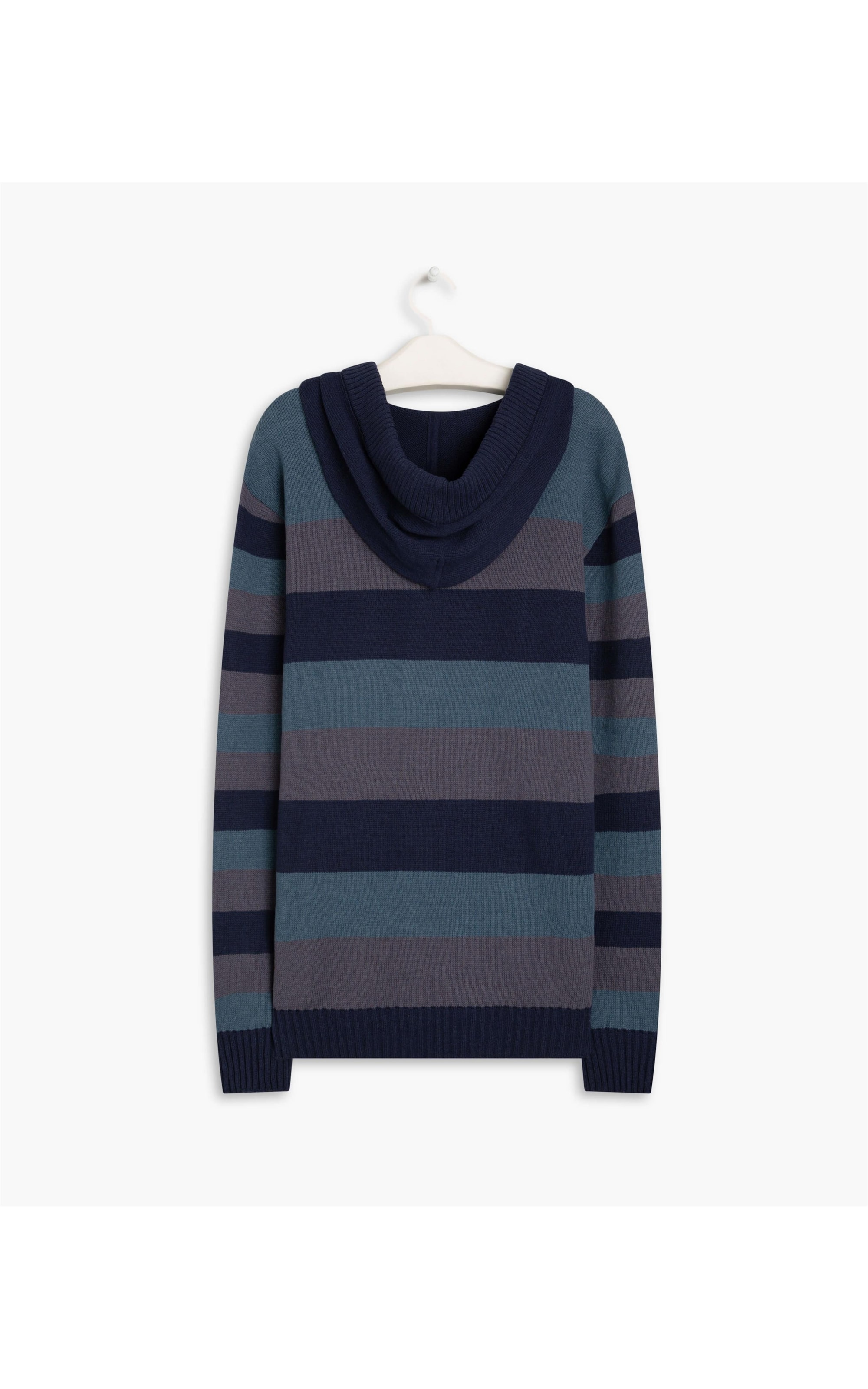  Tricot Capuz Listras Nicola Dark Navy