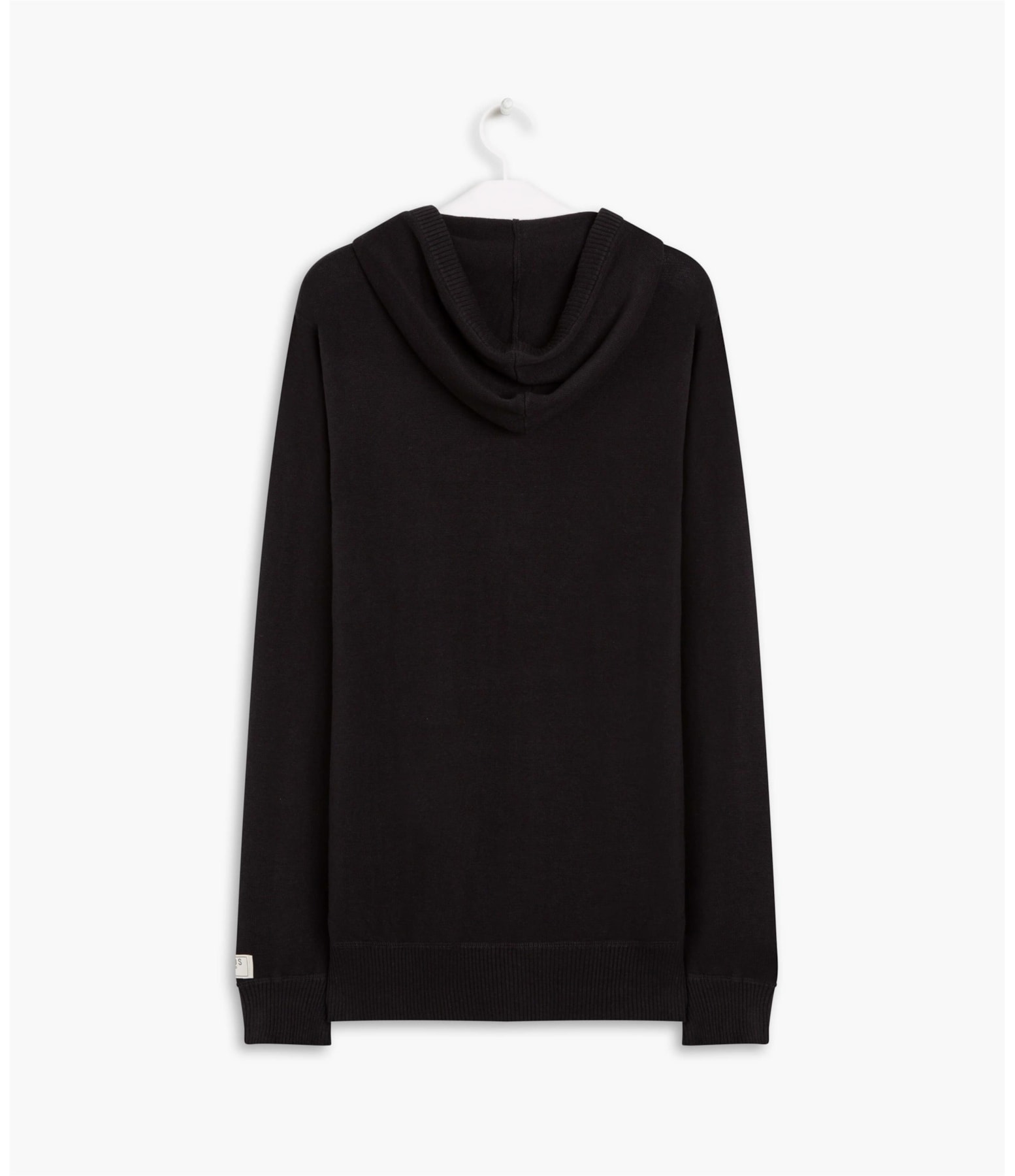 Tricot Capuz Preto Preto