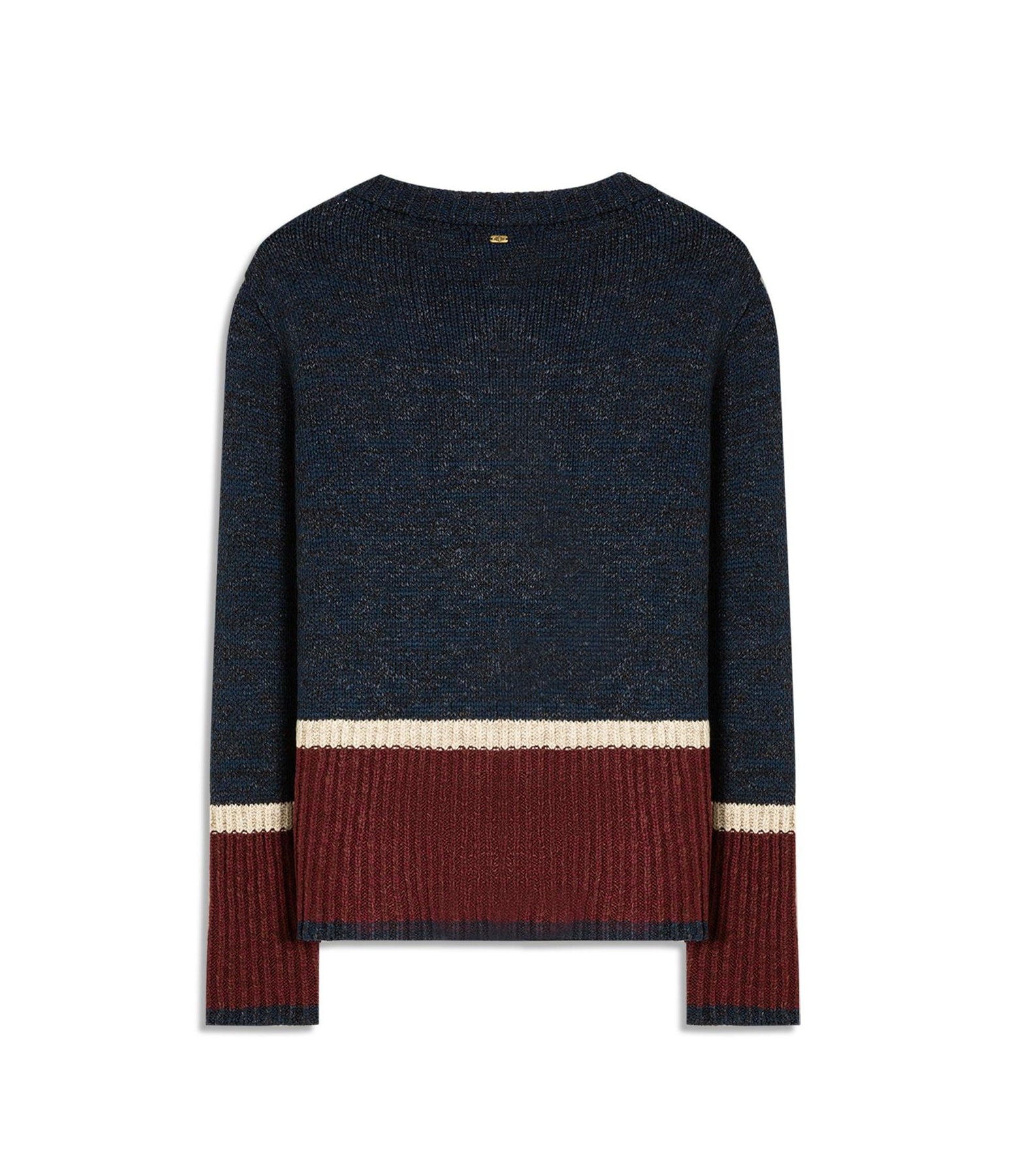 Tricot Cardigan Aura Tricolor Marinho