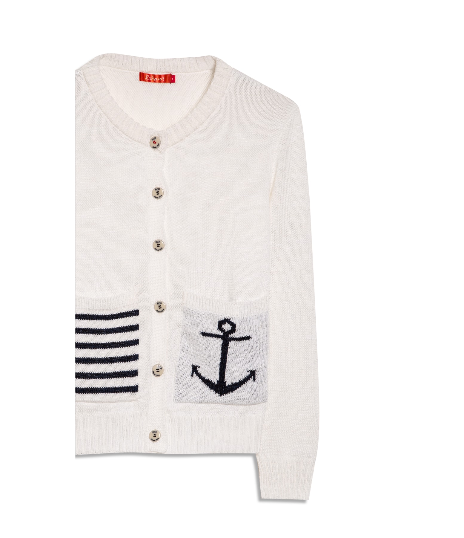 Tricot Cardigan Basile Ancora Branco