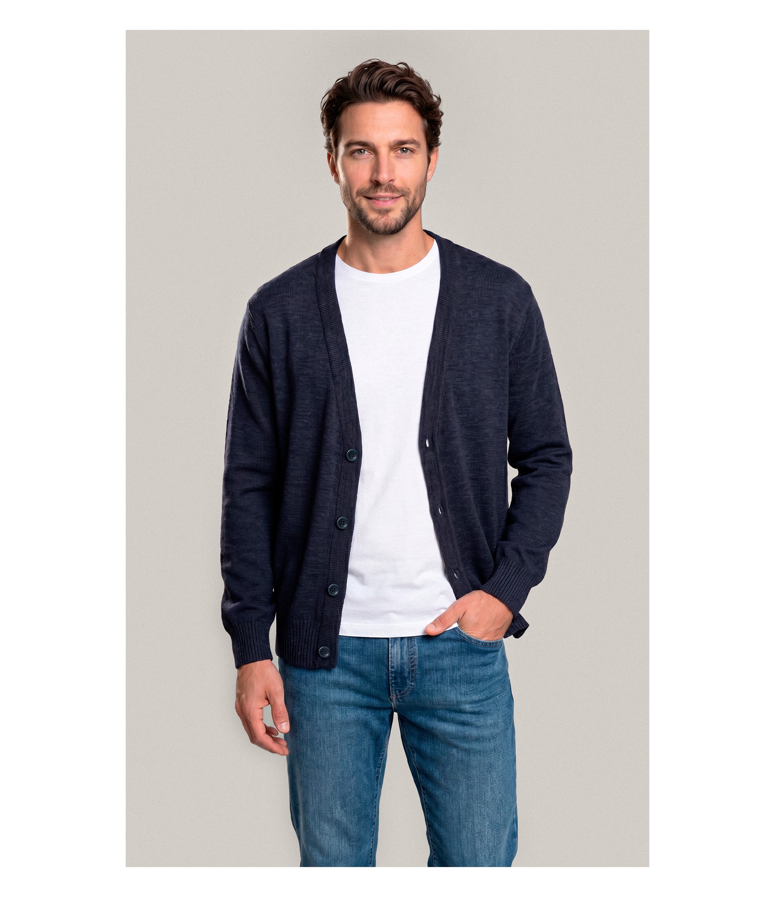 Tricot Cardigan Cannes Modal Dark Navy