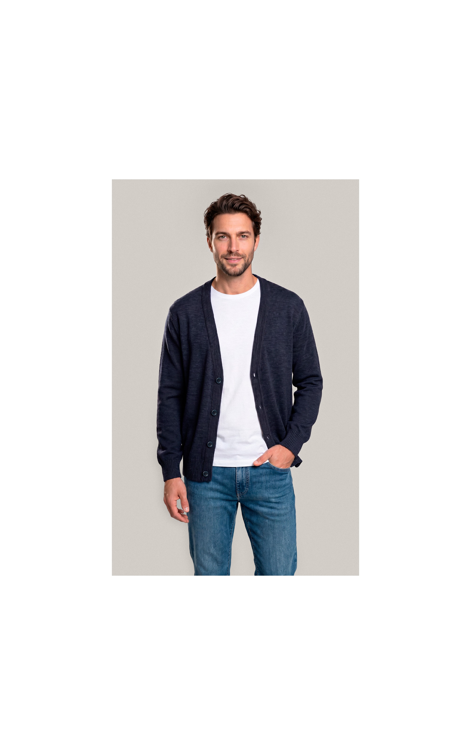 Tricot Cardigan Cannes Modal Dark Navy