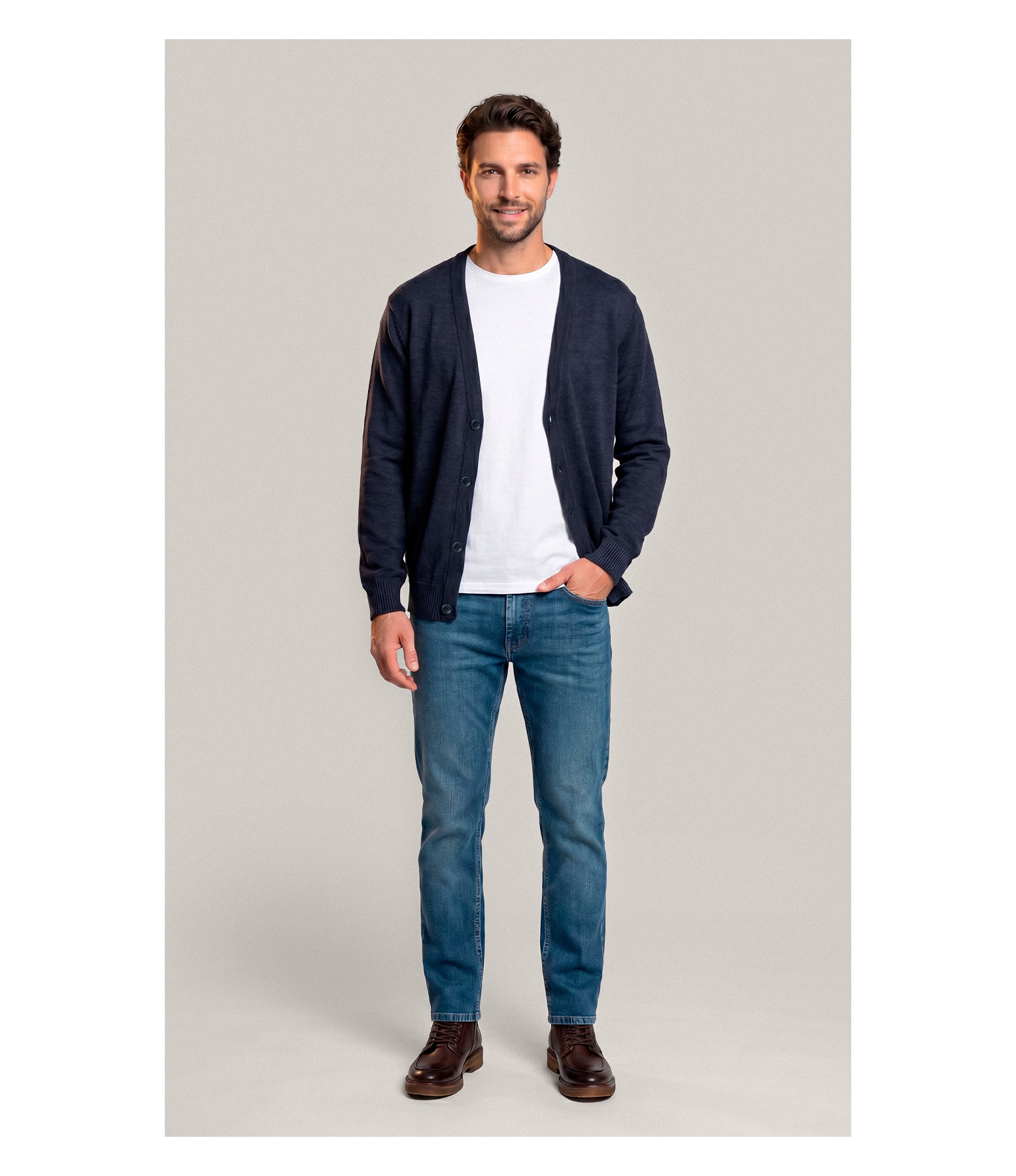 Tricot Cardigan Cannes Modal Dark Navy