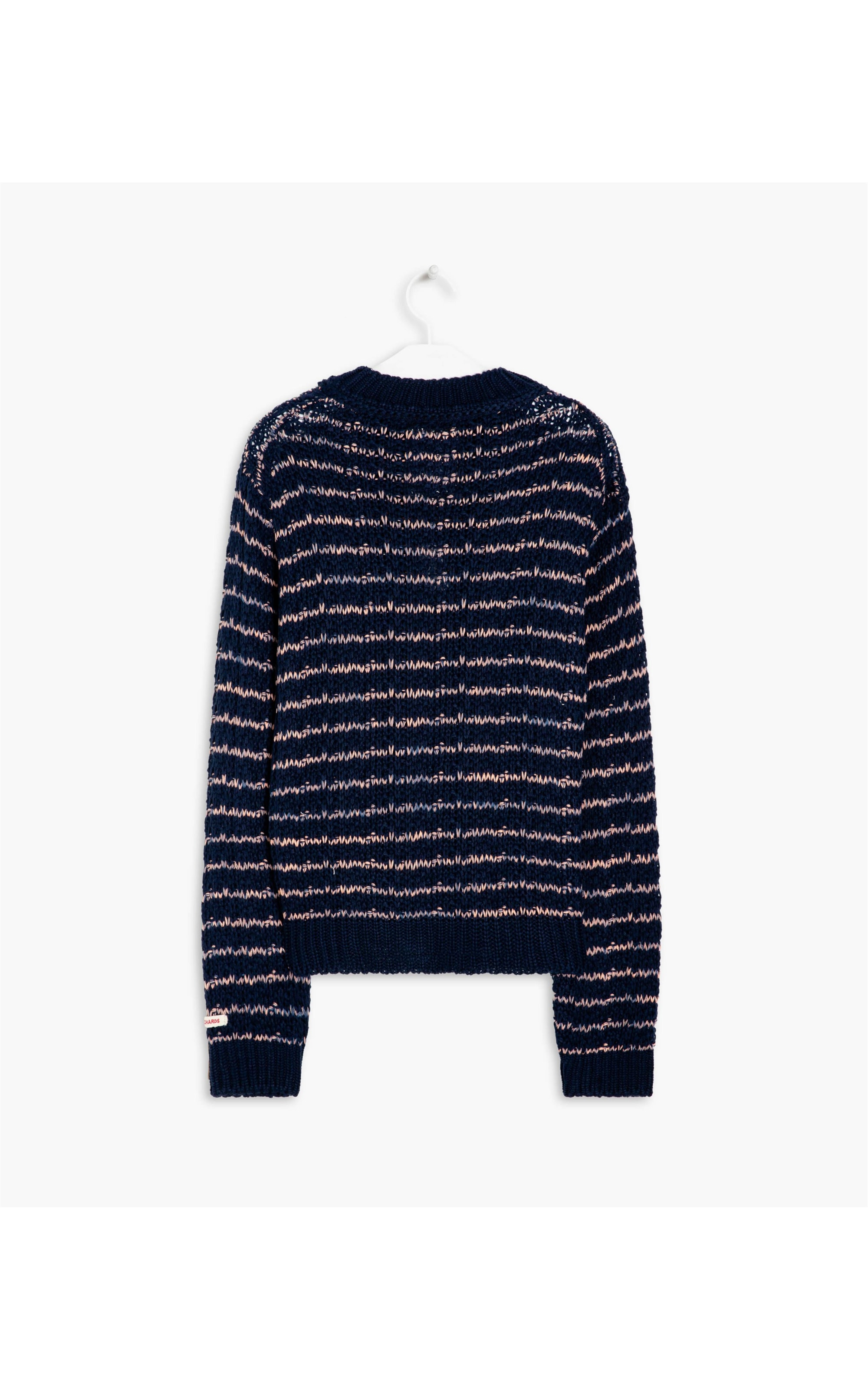 Tricot Carmen Listrado Marinho