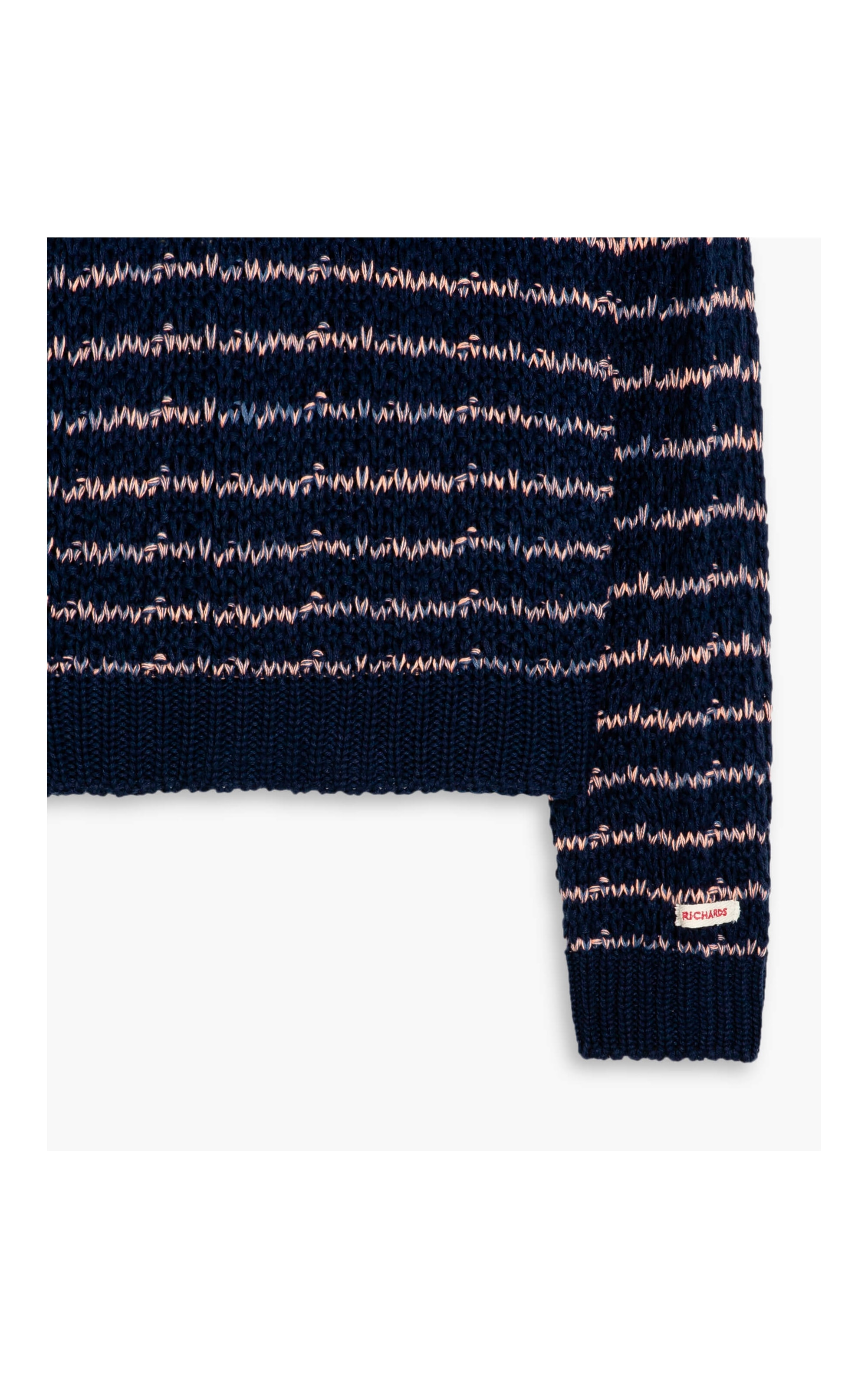 Tricot Carmen Listrado Marinho