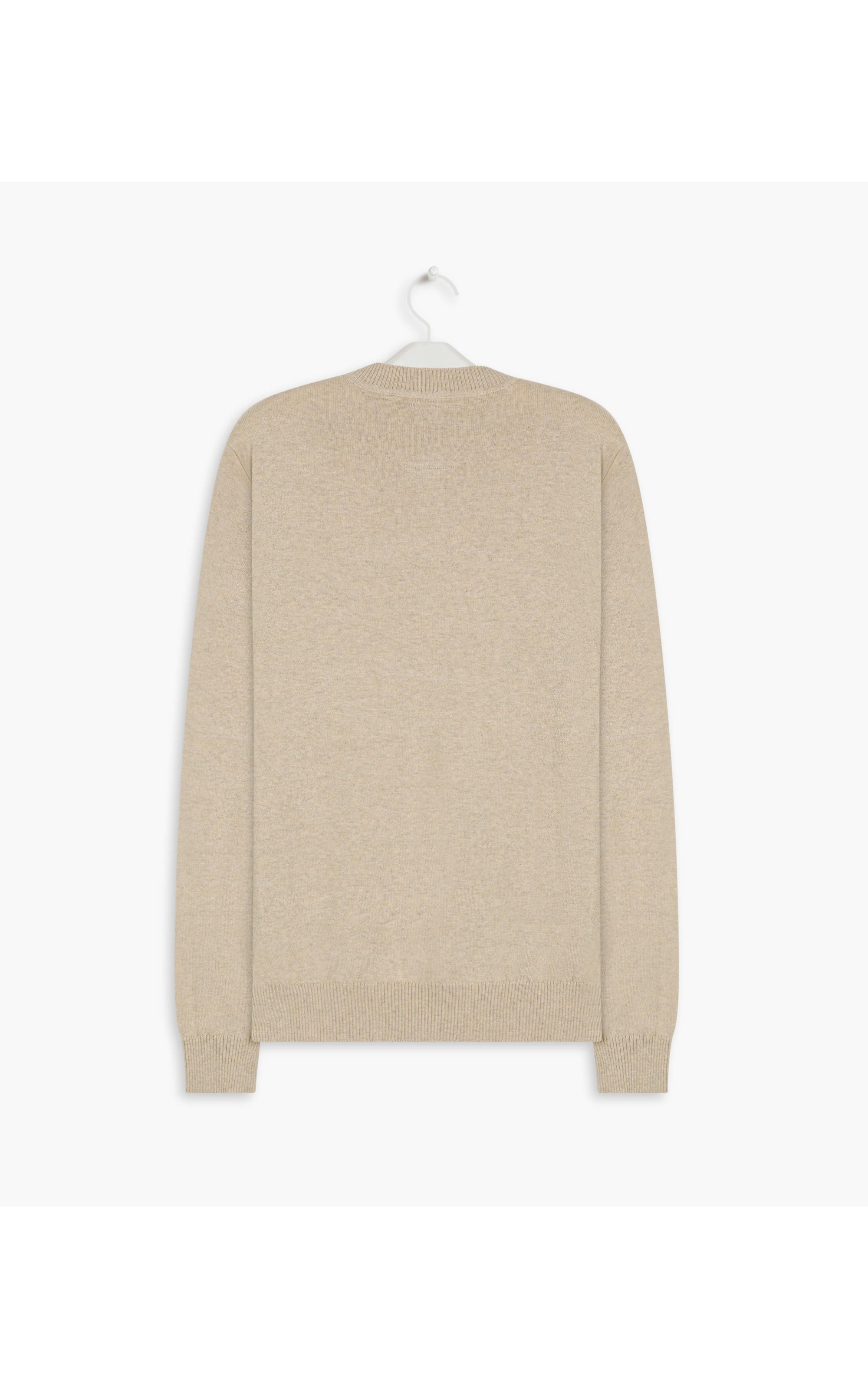 Tricot Cashmere Gola Careca Guto Areia