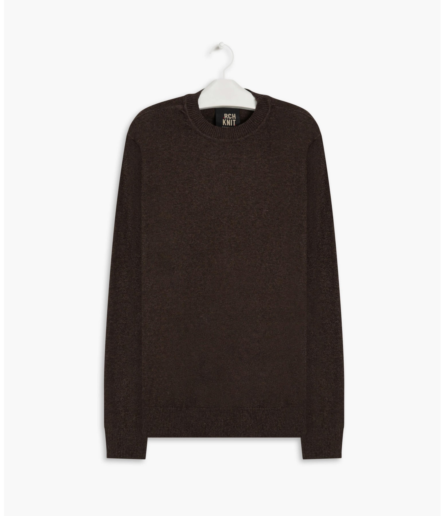 Tricot Cashmere Gola Careca Guto Tabaco