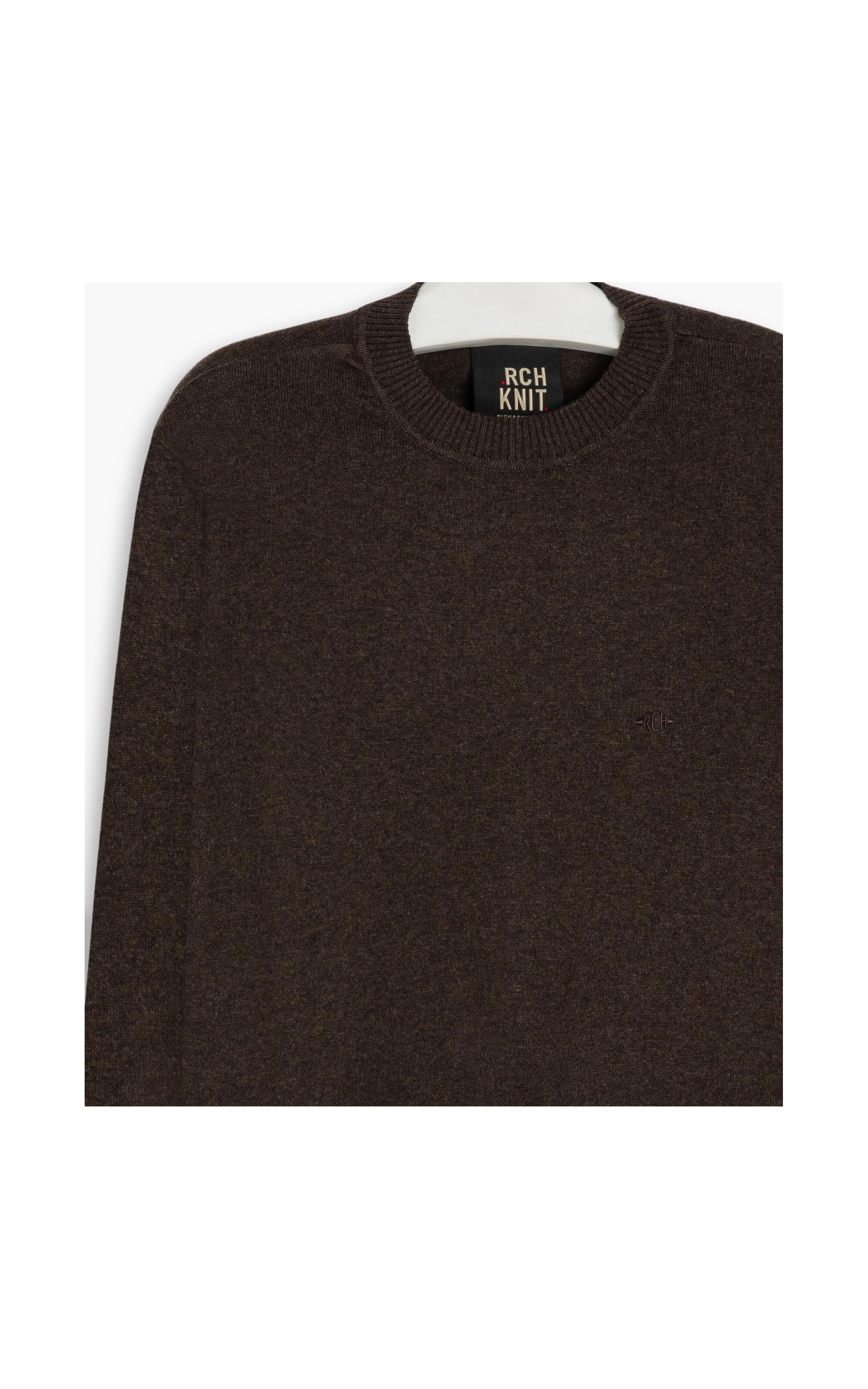 Tricot Cashmere Gola Careca Guto Tabaco