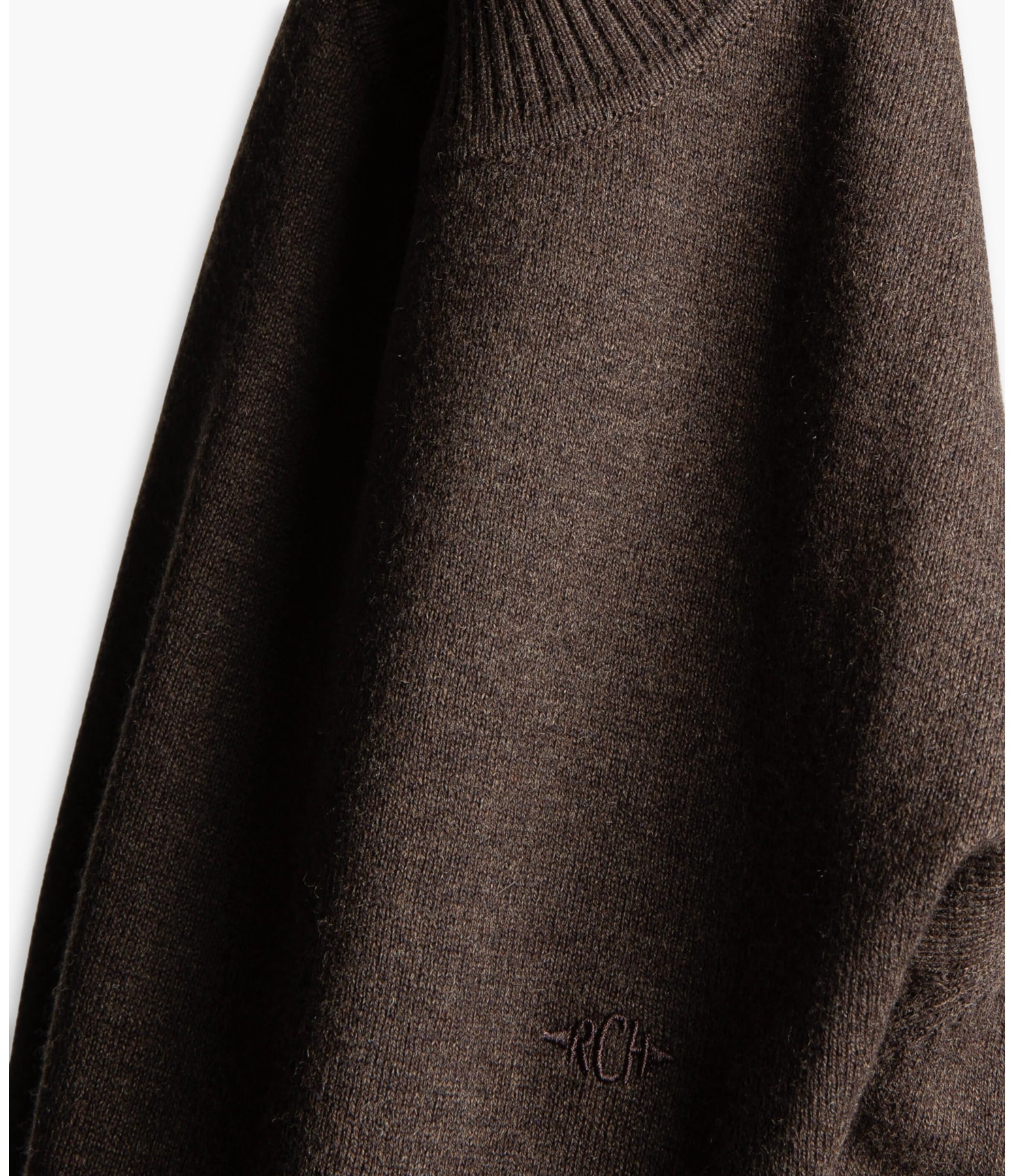 Tricot Cashmere Gola Careca Guto Tabaco