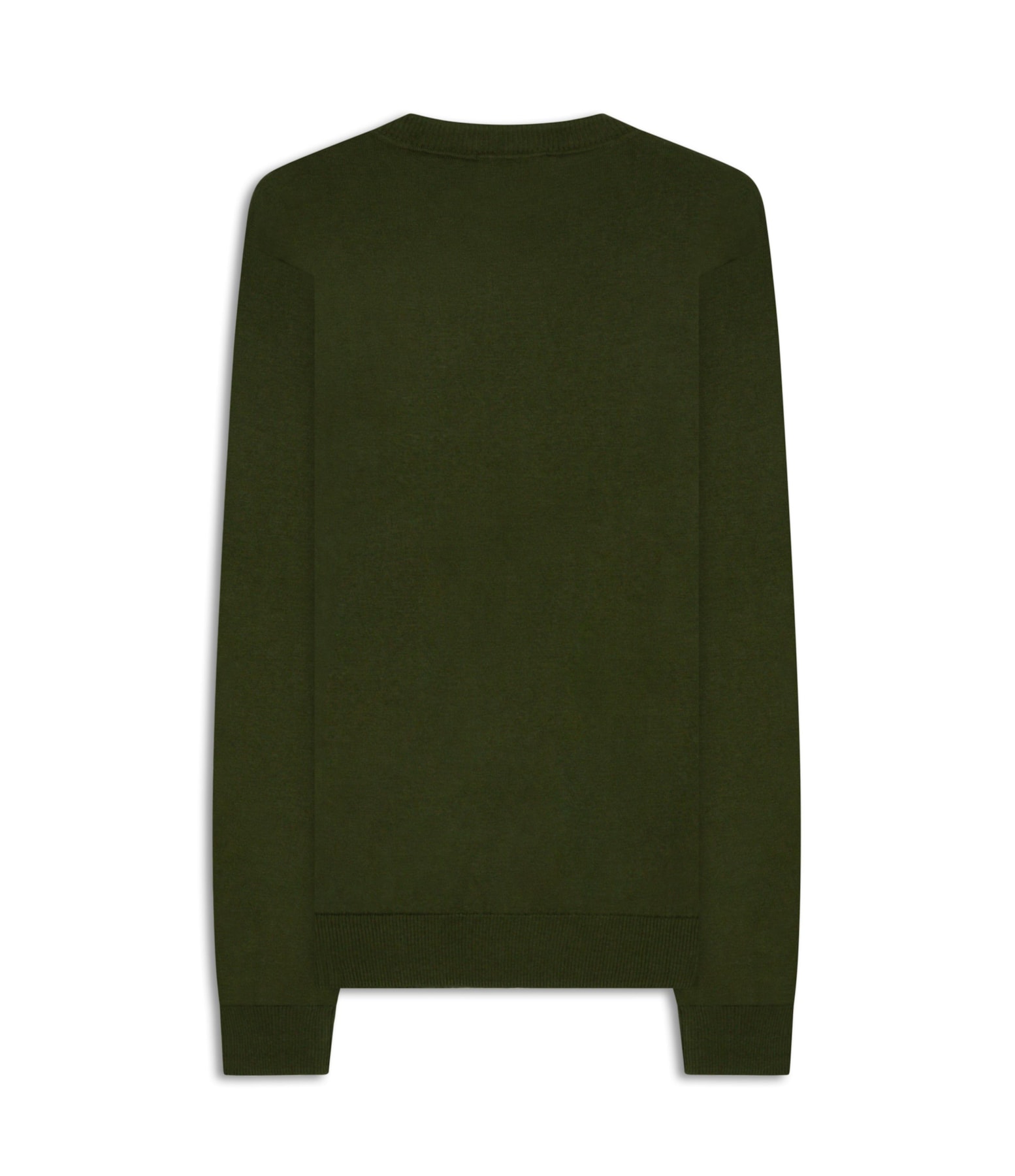 Tricot Cashmere Gola Careca Verde Militar