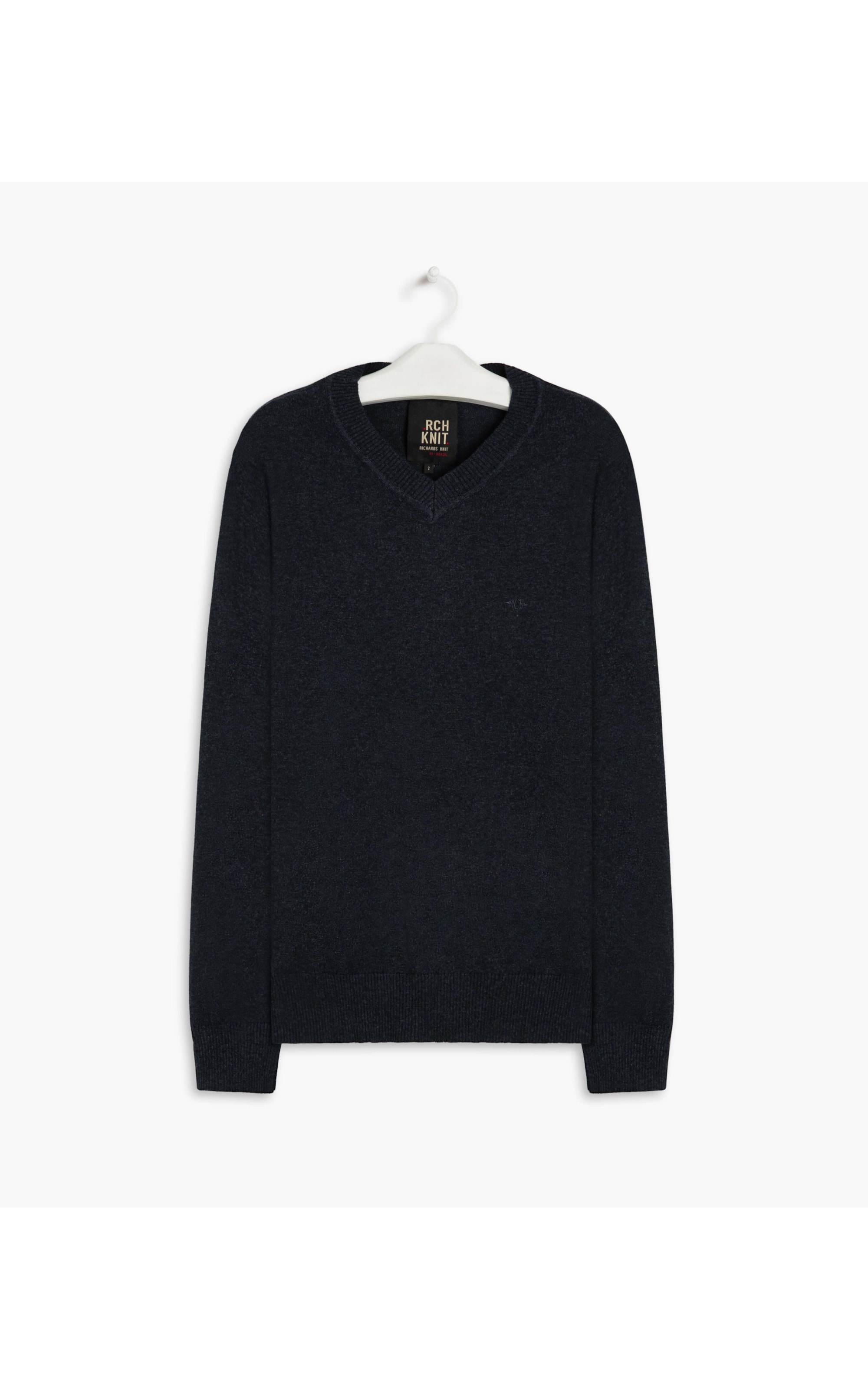 Tricot Cashmere Gola v Gaspar Con Dark Navy