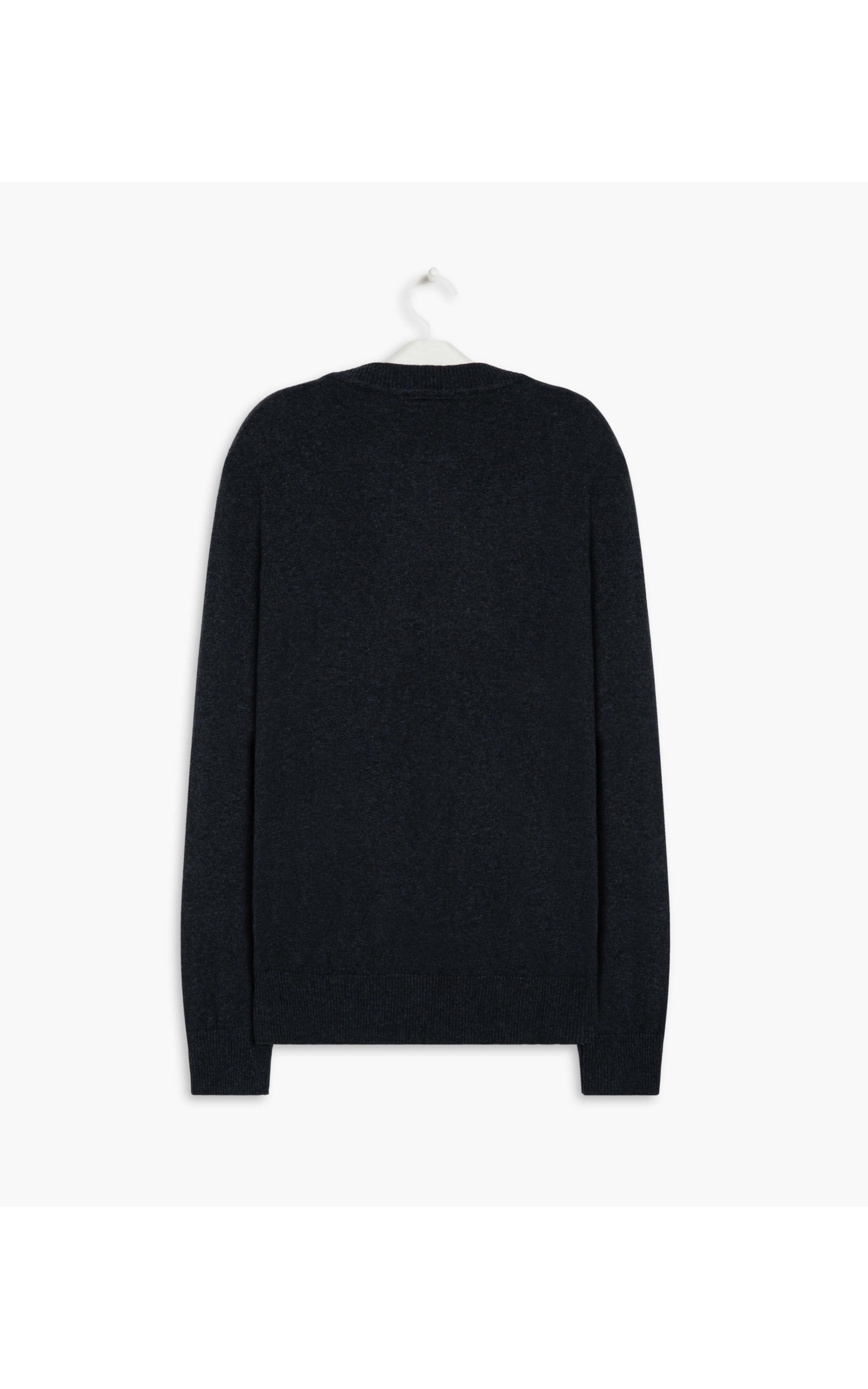 Tricot Cashmere Gola v Gaspar Con Dark Navy