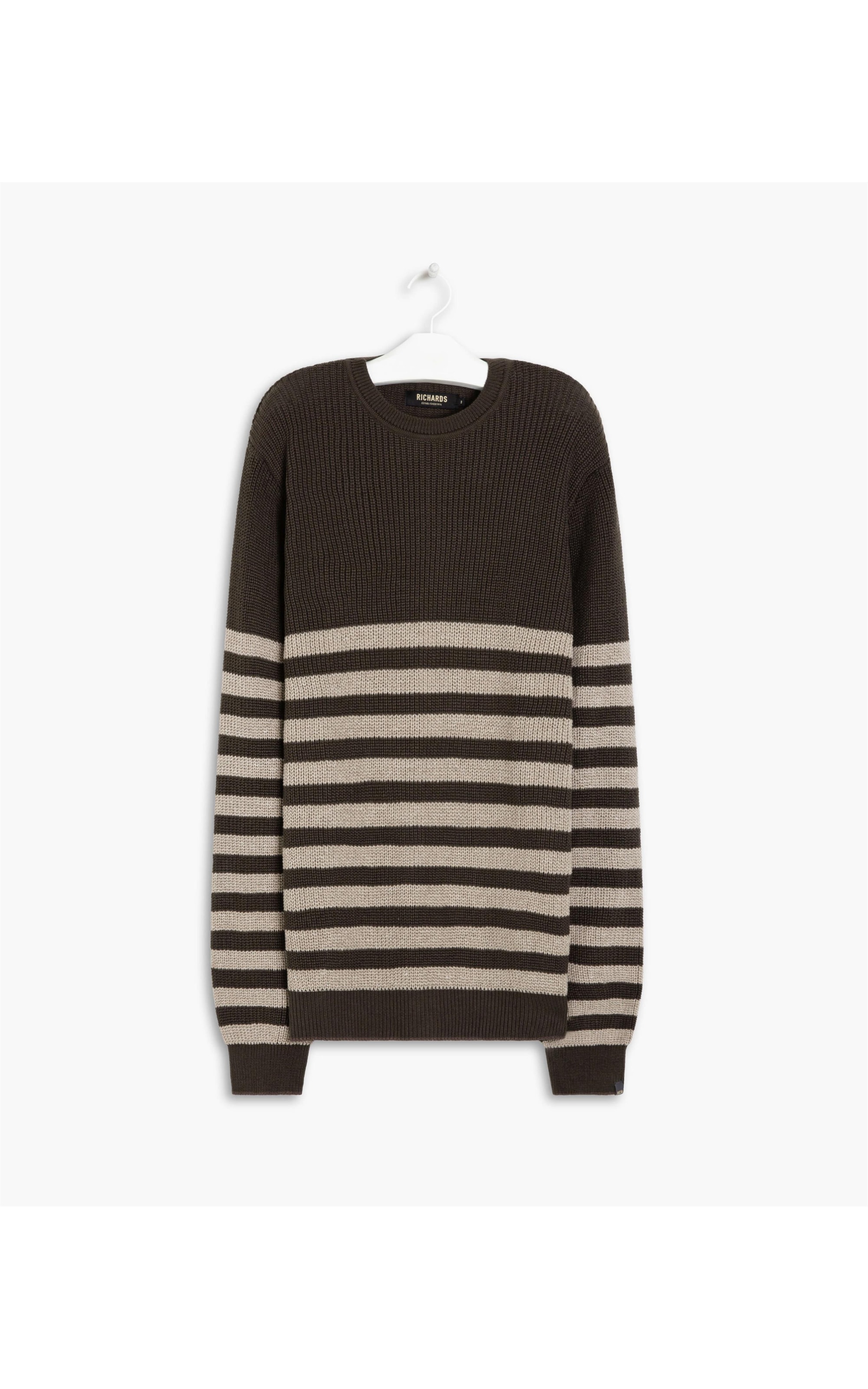 Tricot Caue Listras Marrom
