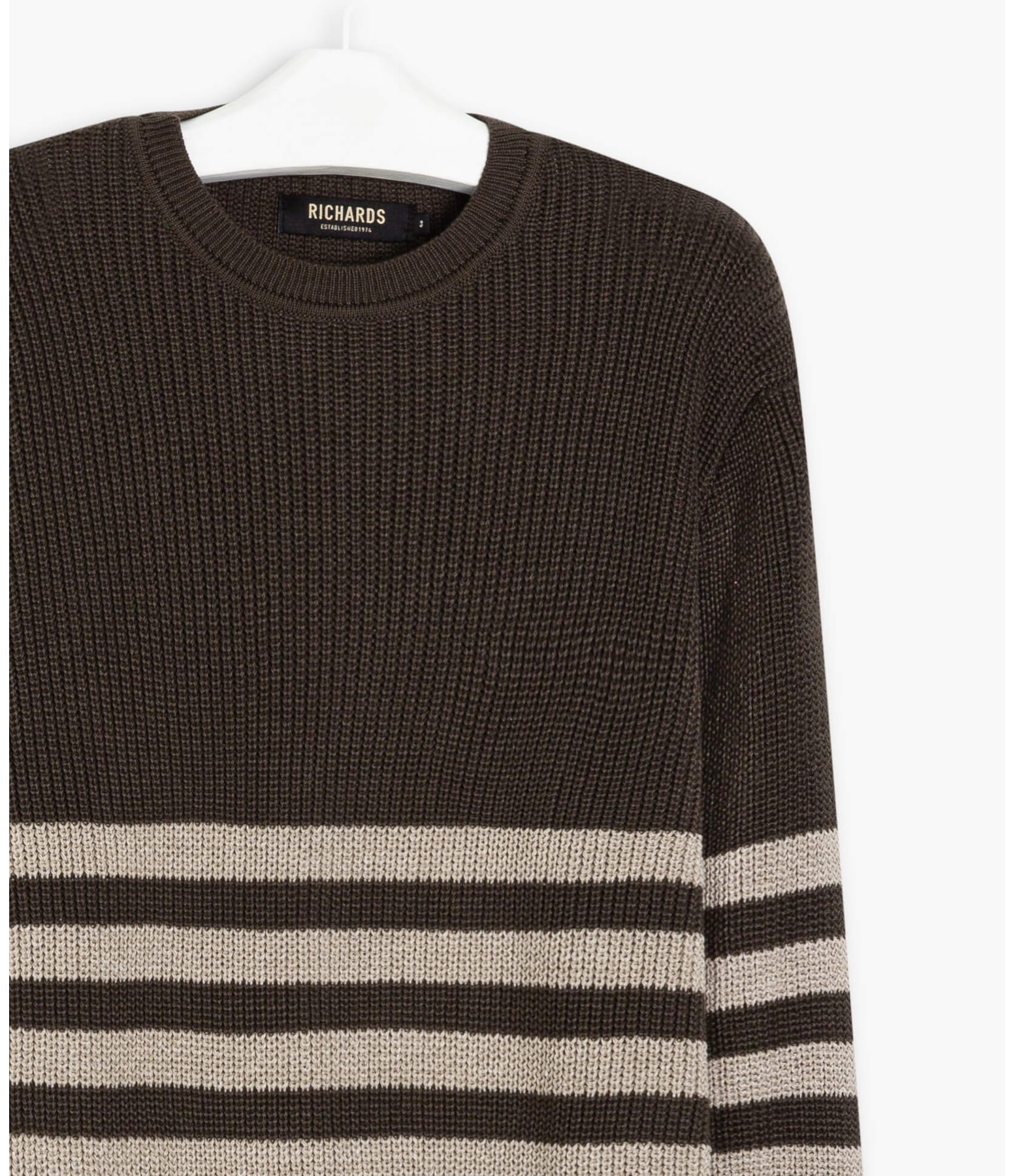 Tricot Caue Listras Marrom