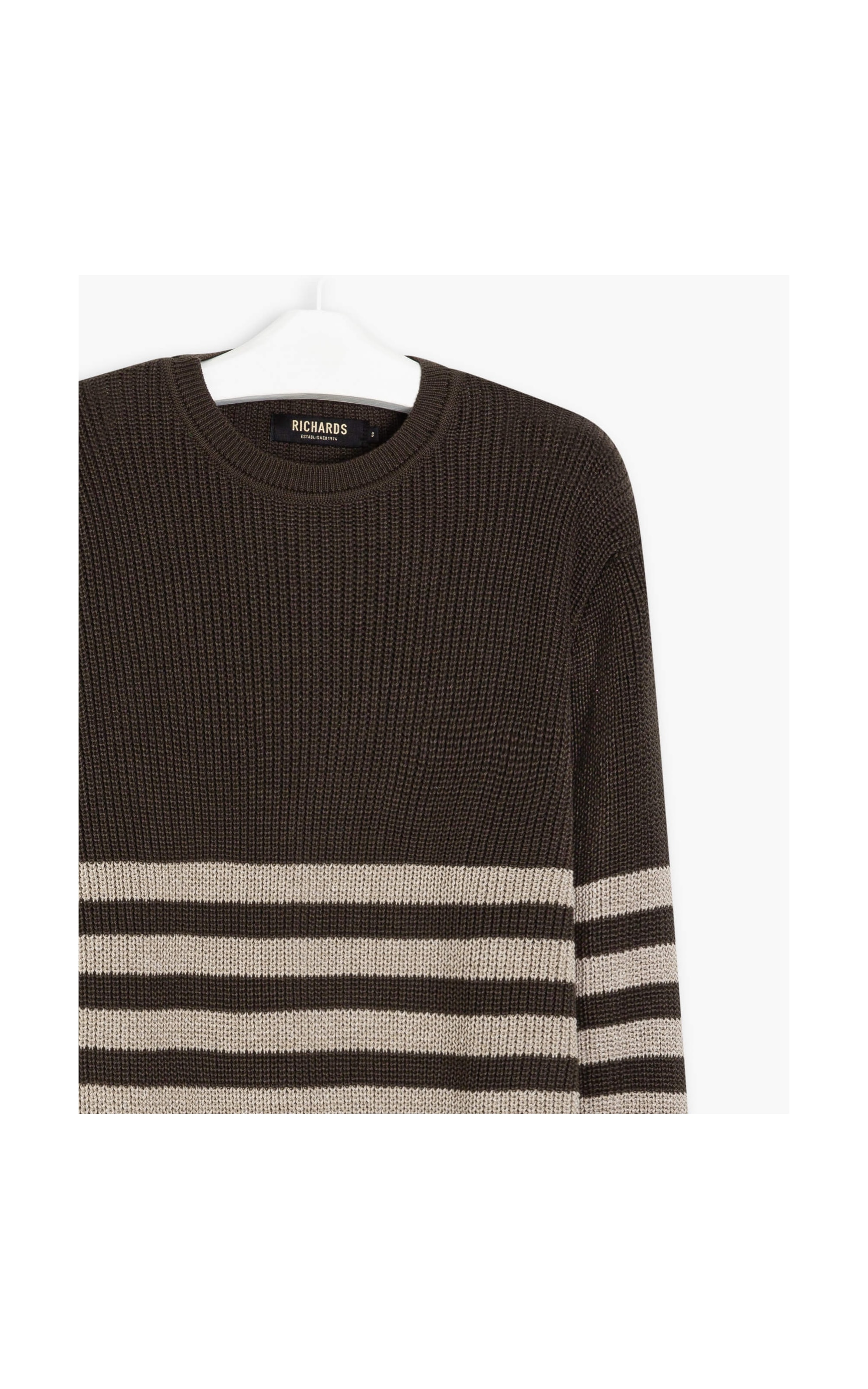 Tricot Caue Listras Marrom