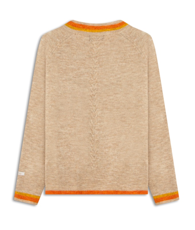 Tricot Cherie Gola v Liso  Natural
